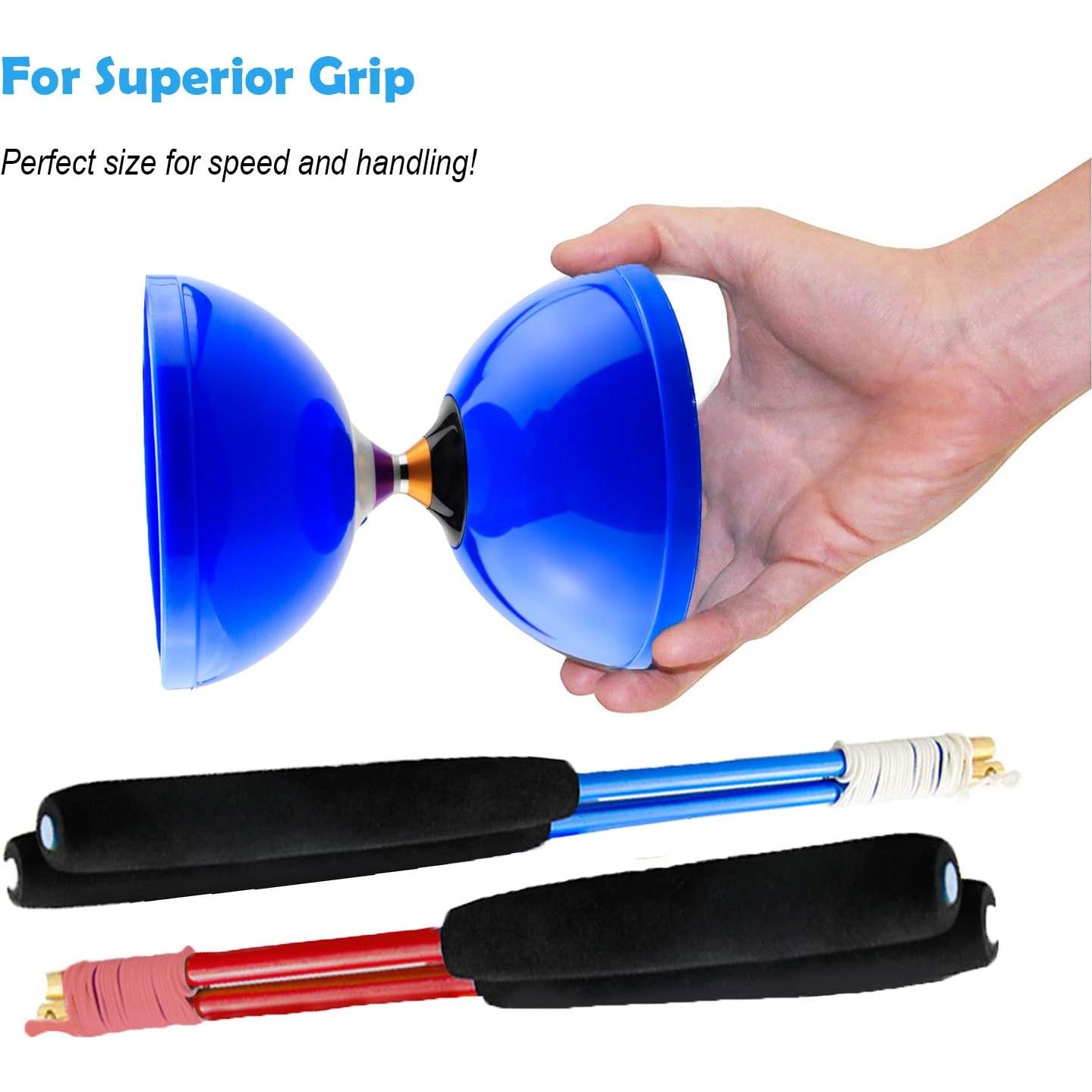 Diabolo Profesional MAGICYOYO MD01 5" Azul con Palos y Cuerdas