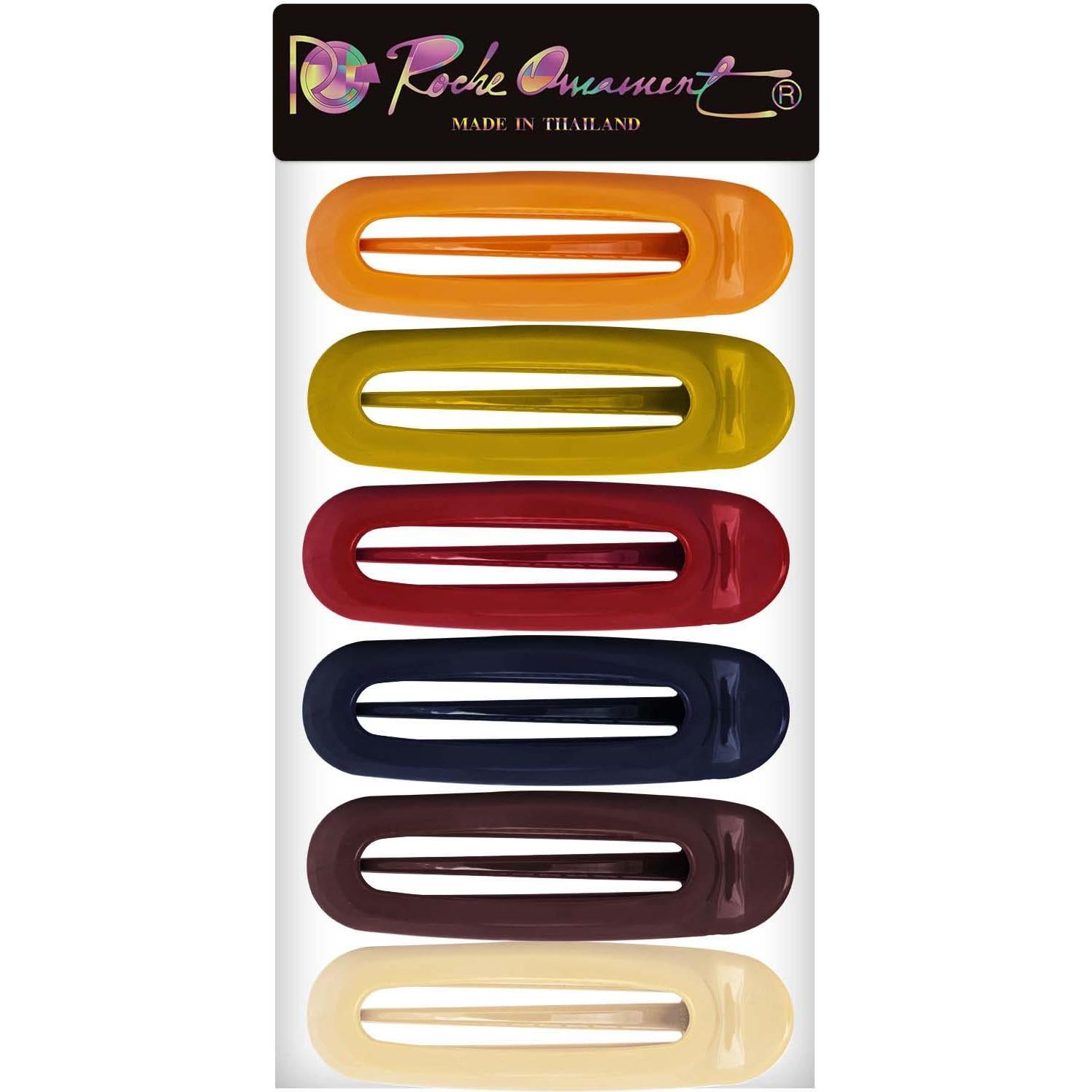 Clip de Pelo Clásico RC ROCHE ORNAMENT 6 Pcs Multicolor