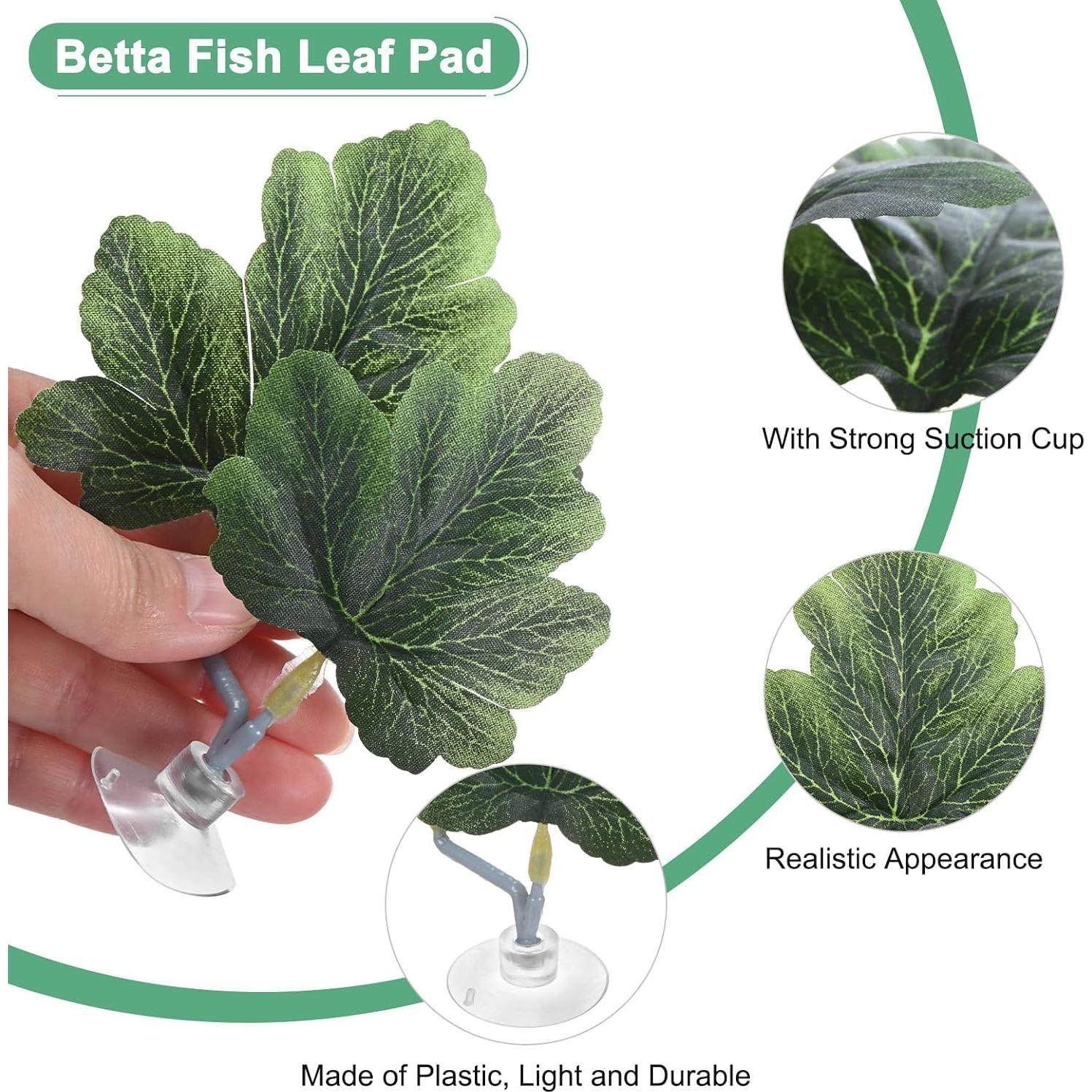 Almohadillas de Hoja para Peces Betta M METERXITY - 2 Piezas