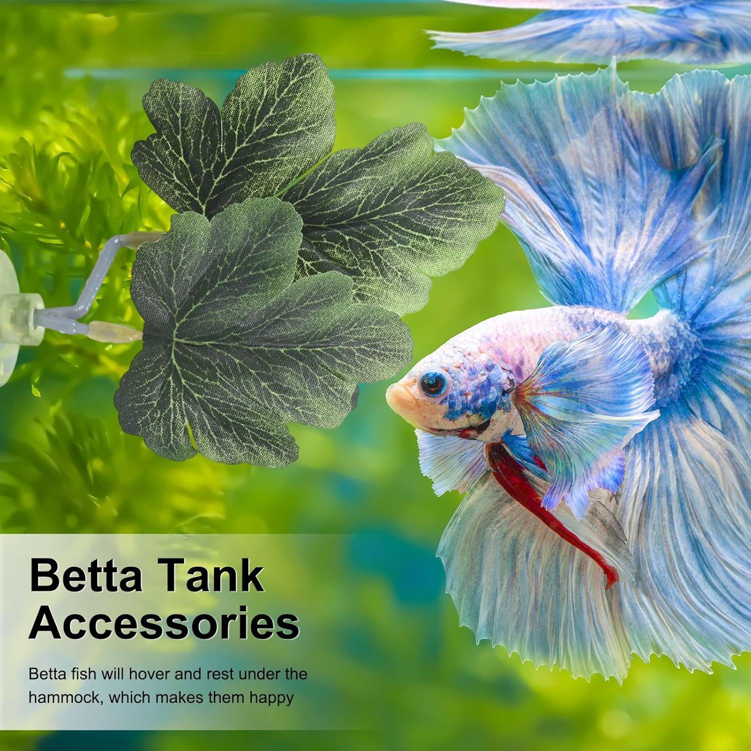 Almohadillas de Hoja para Peces Betta M METERXITY - 2 Piezas