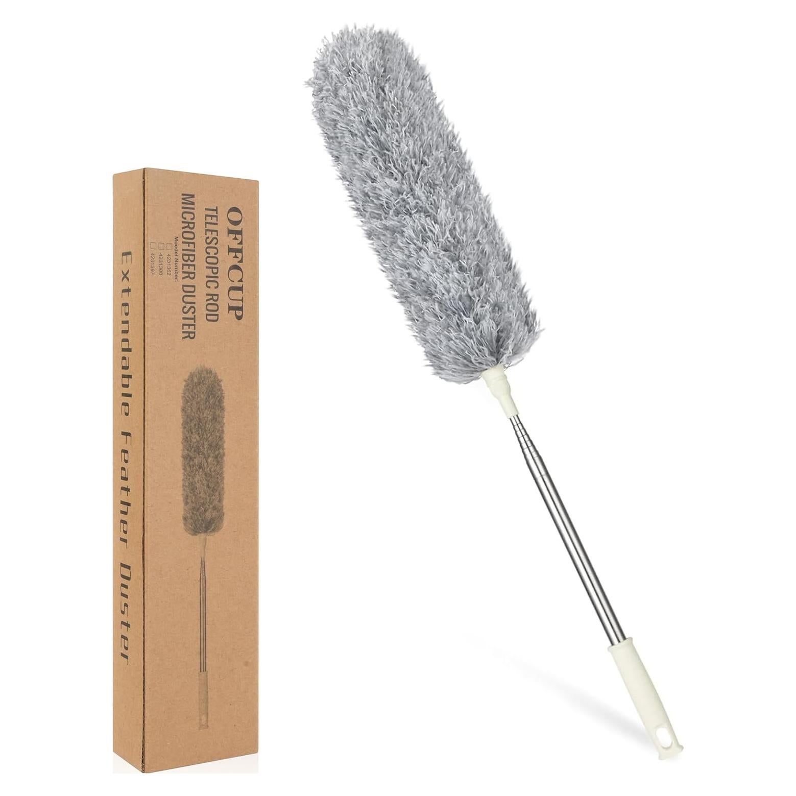 Plumero Extensible OFFCUP de Microfibra 254 cm Flexible Gris