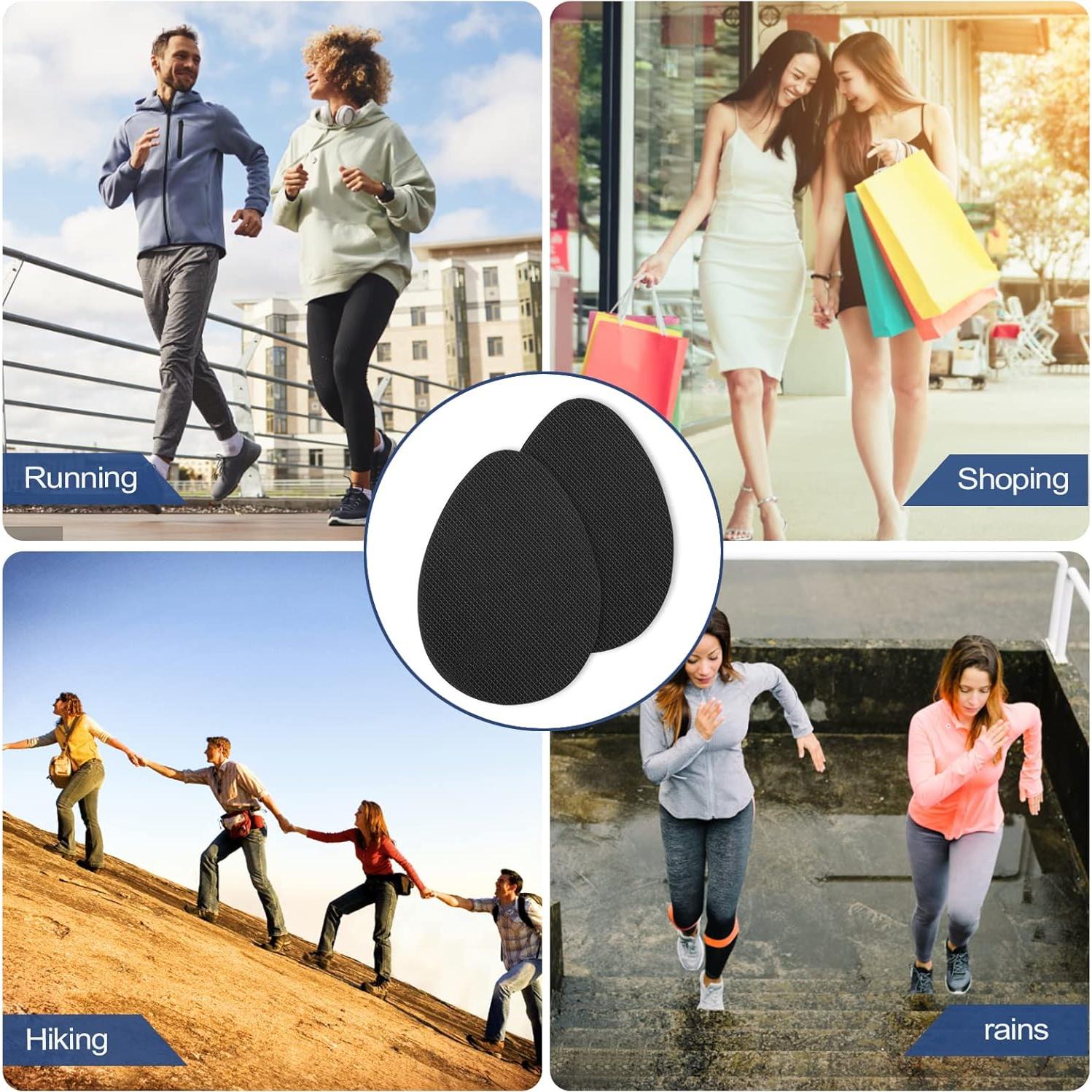 Protector de Suela Antideslizante Ashoesert - 4 Pares Negro