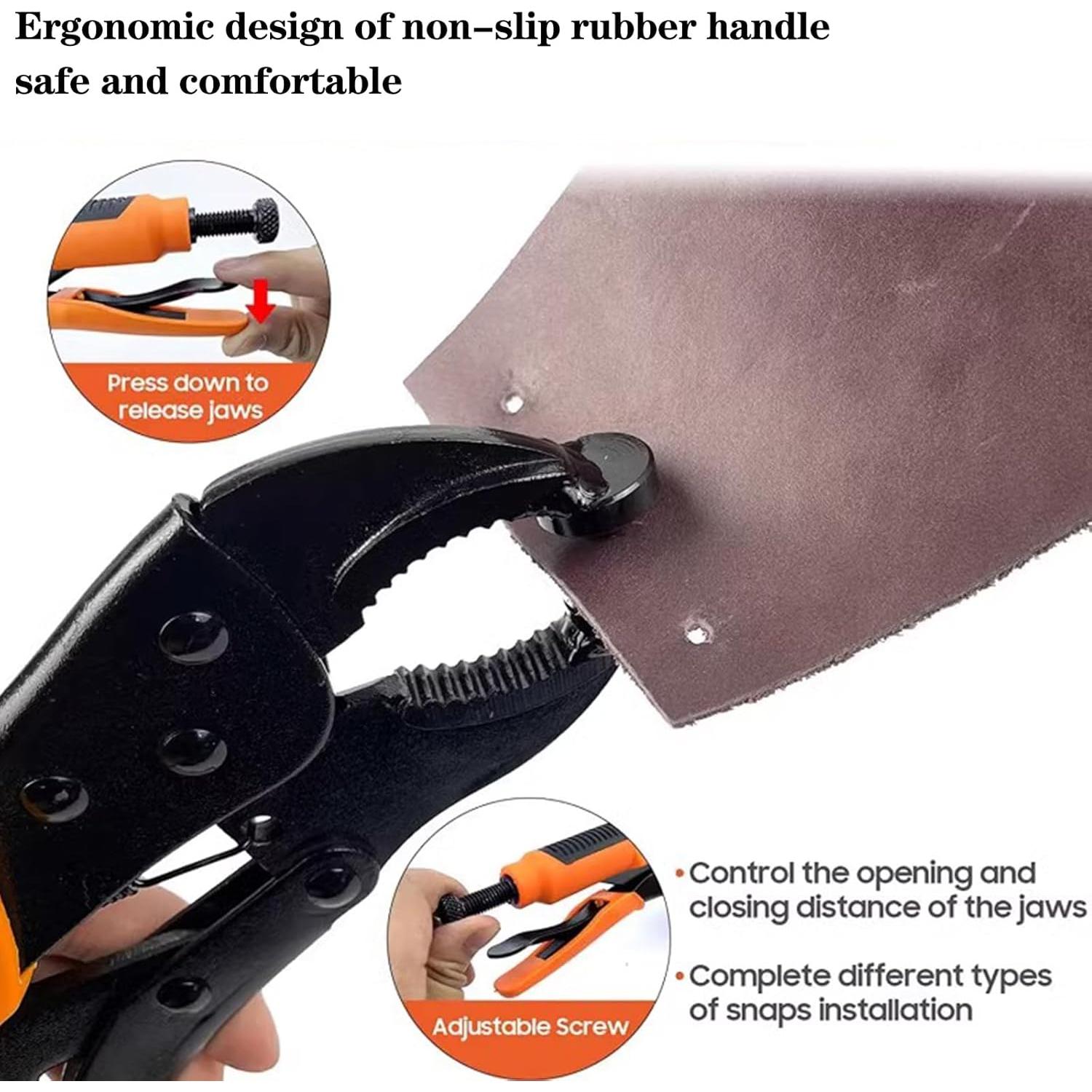 Herramienta de Sujetadores a Presión FUZHIJIA 60 Juegos Naranja