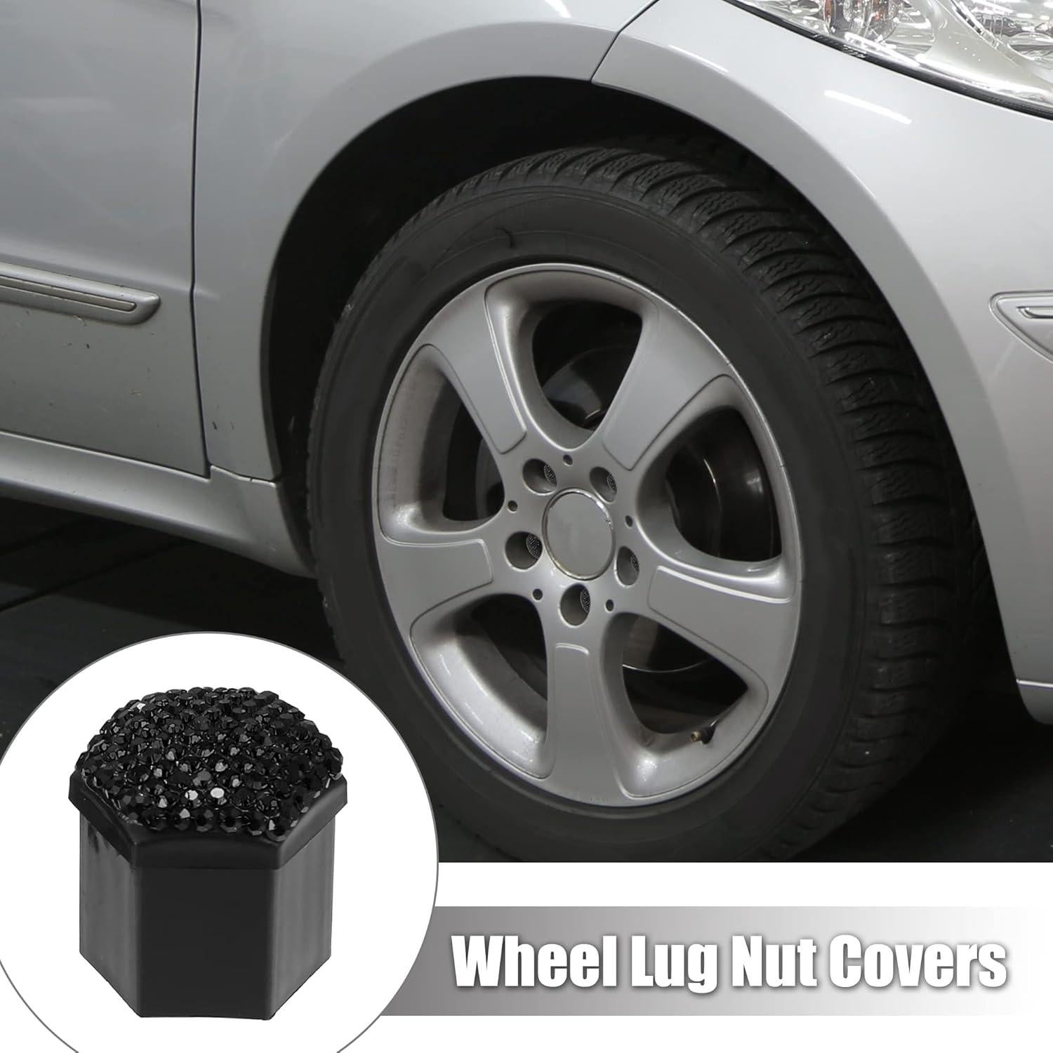 Cubiertas de Tuercas de Rueda X AUTOHAUX 21mm 20pcs Negro