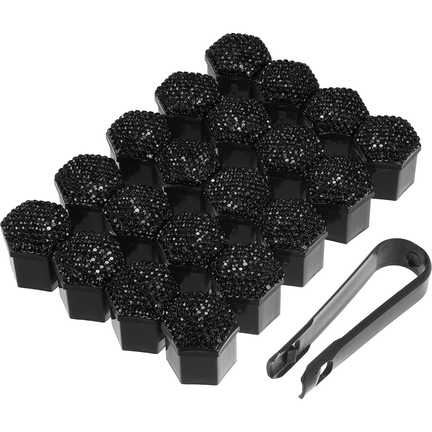 Cubiertas de Tuercas de Rueda X AUTOHAUX 21mm 20pcs Negro