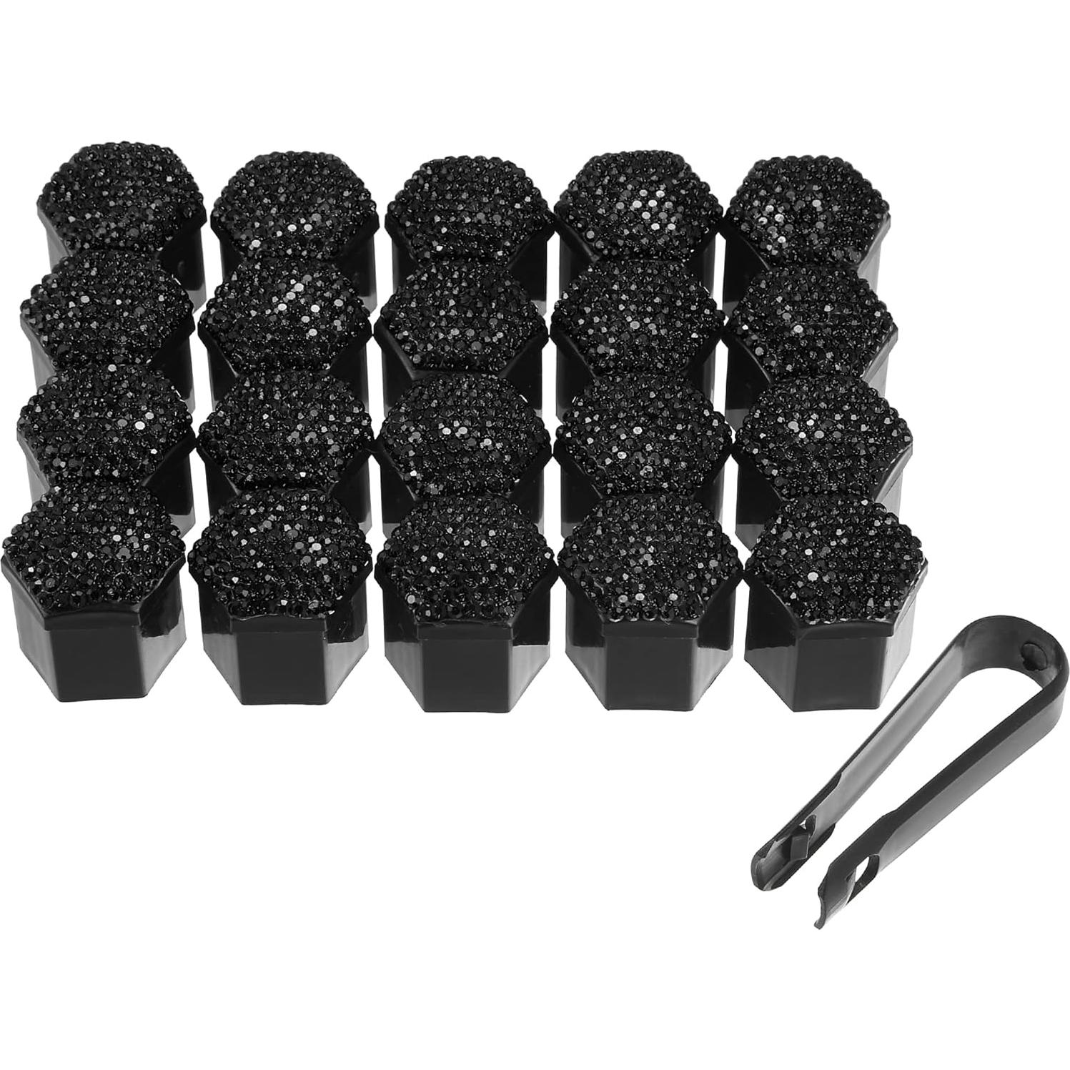 Cubiertas de Tuercas de Rueda X AUTOHAUX 21mm 20pcs Negro
