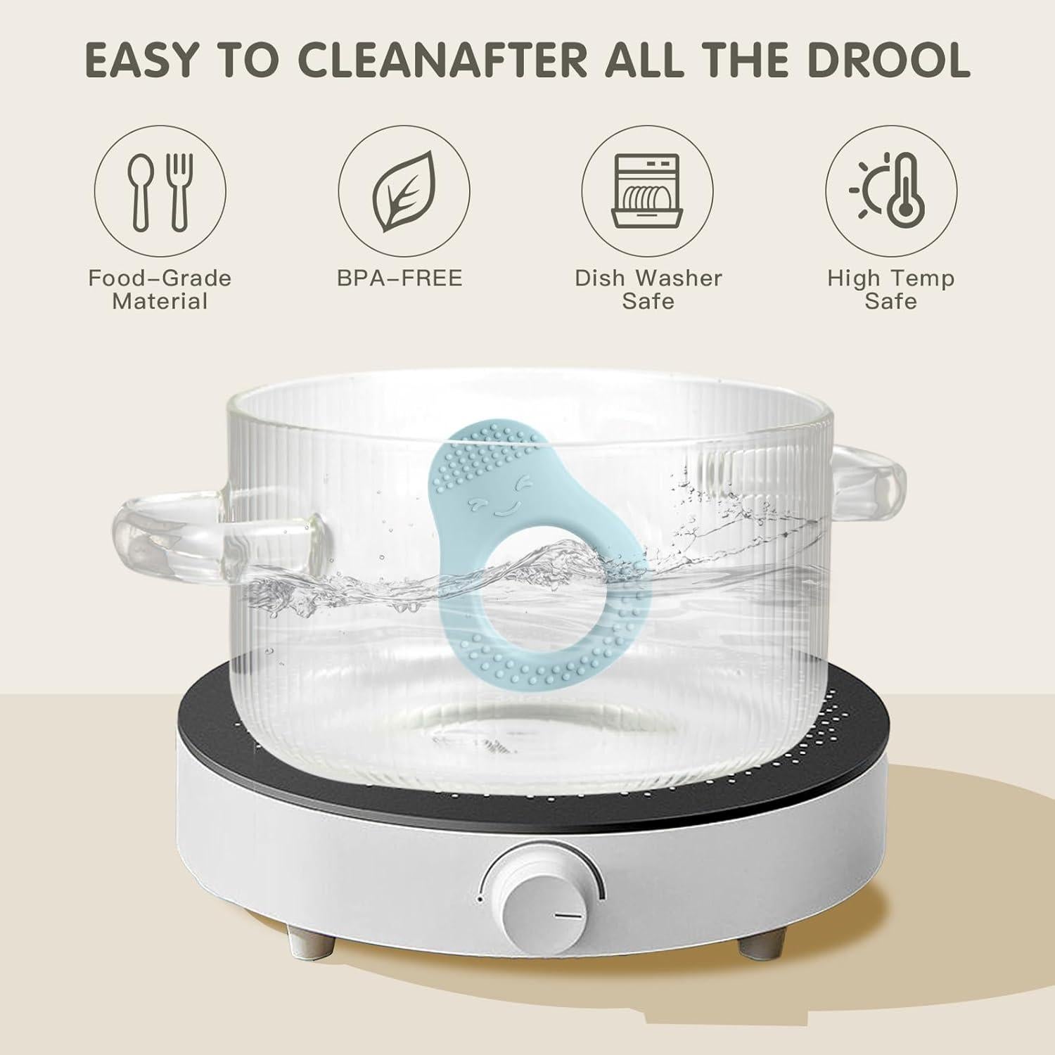 Mordedores para Bebés Aguacate - Set de 3 Silicona Libre BPA