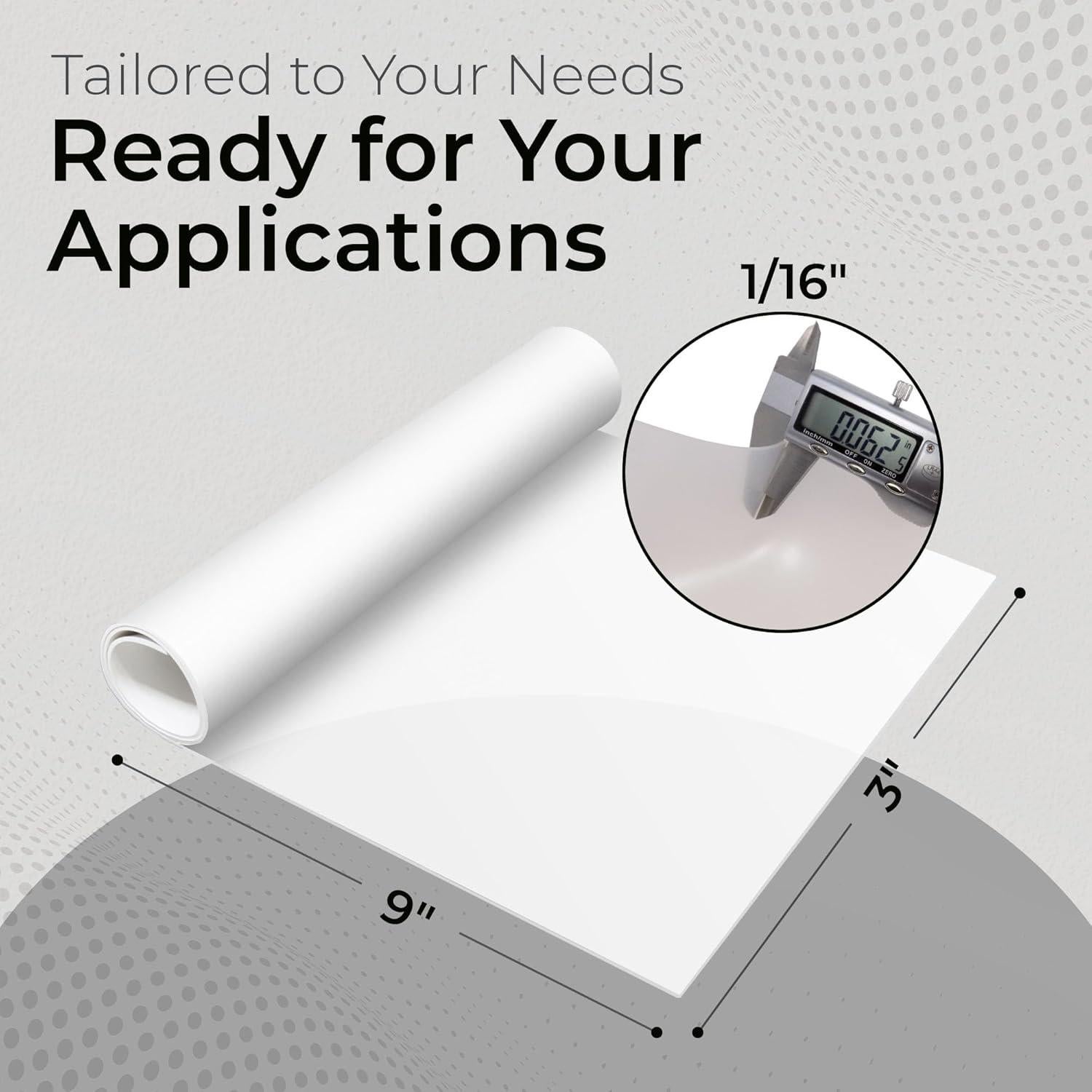 Hoja de Silicona Translúcida 50A Grado Alimenticio 22.86x7.62cm