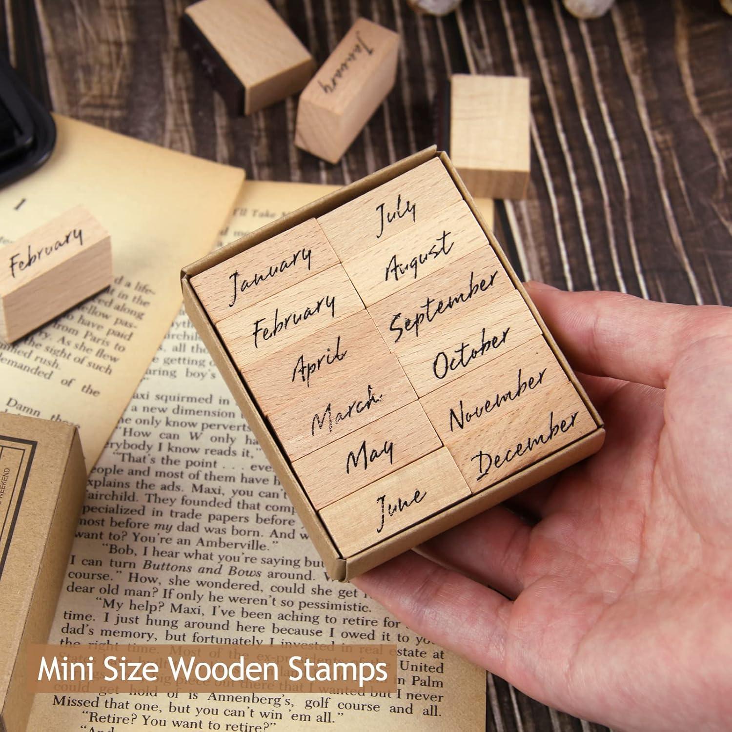 Juego de Sellos de Goma Dizdkizd 12 Piezas para Manualidades