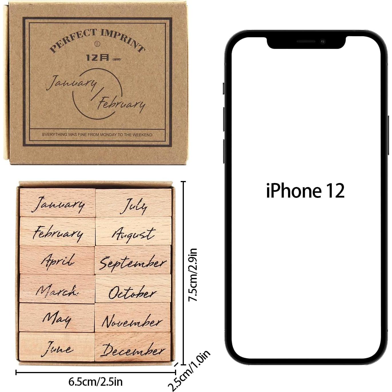 Juego de Sellos de Goma Dizdkizd 12 Piezas para Manualidades