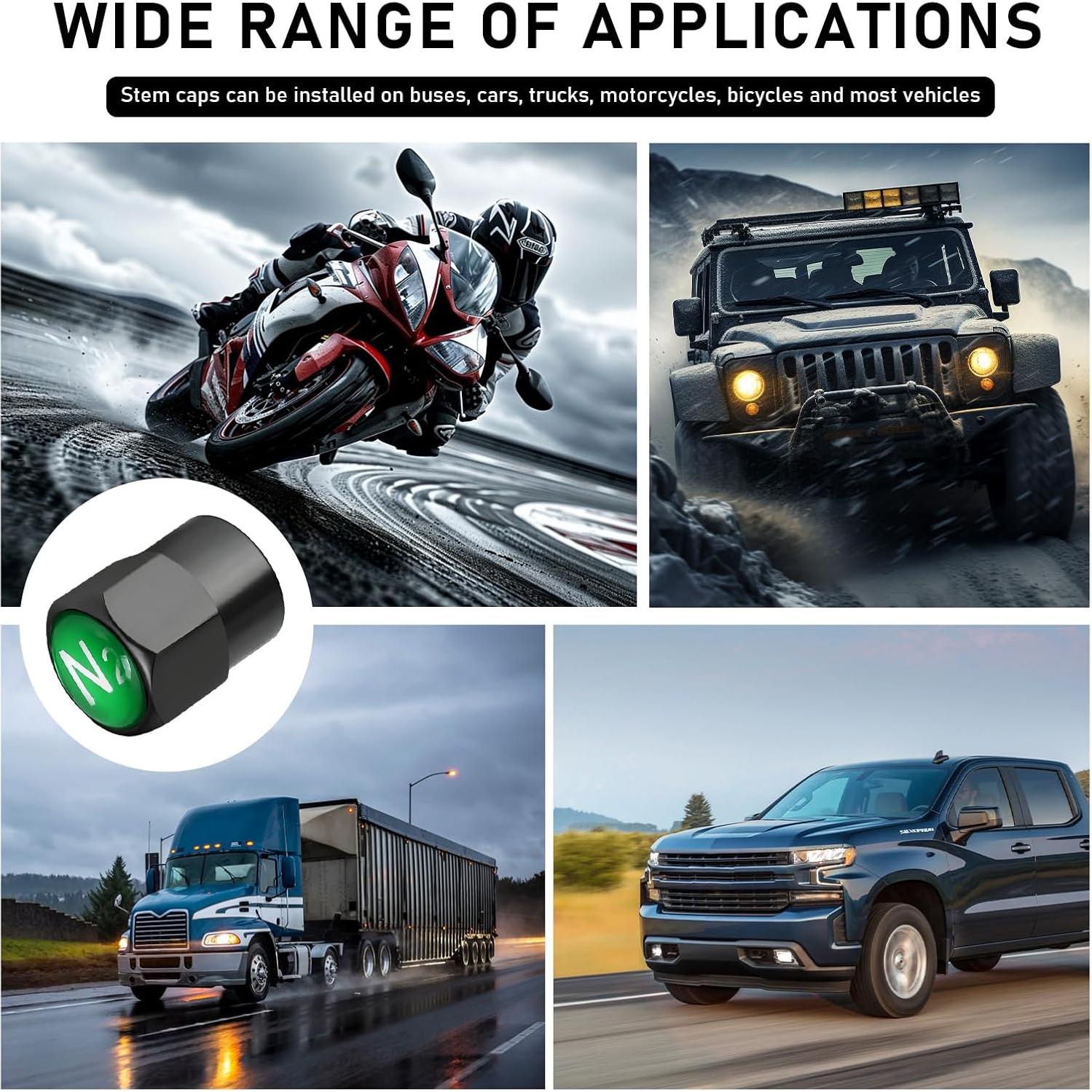 5 Tapones de Válvula de Neumático Latón Cromado DXNQ