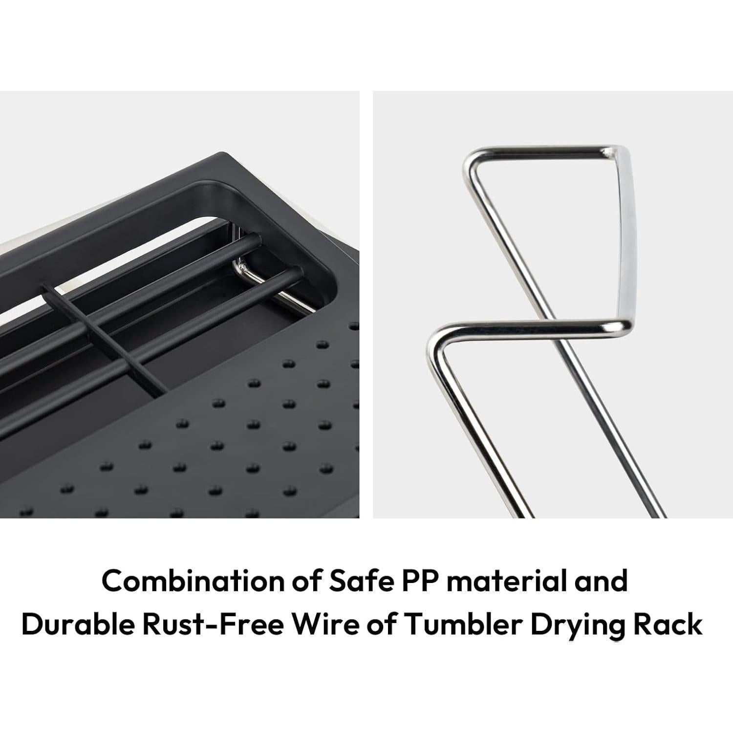 Soporte para Secar Botellas Carrotez - Negro, Polipropileno