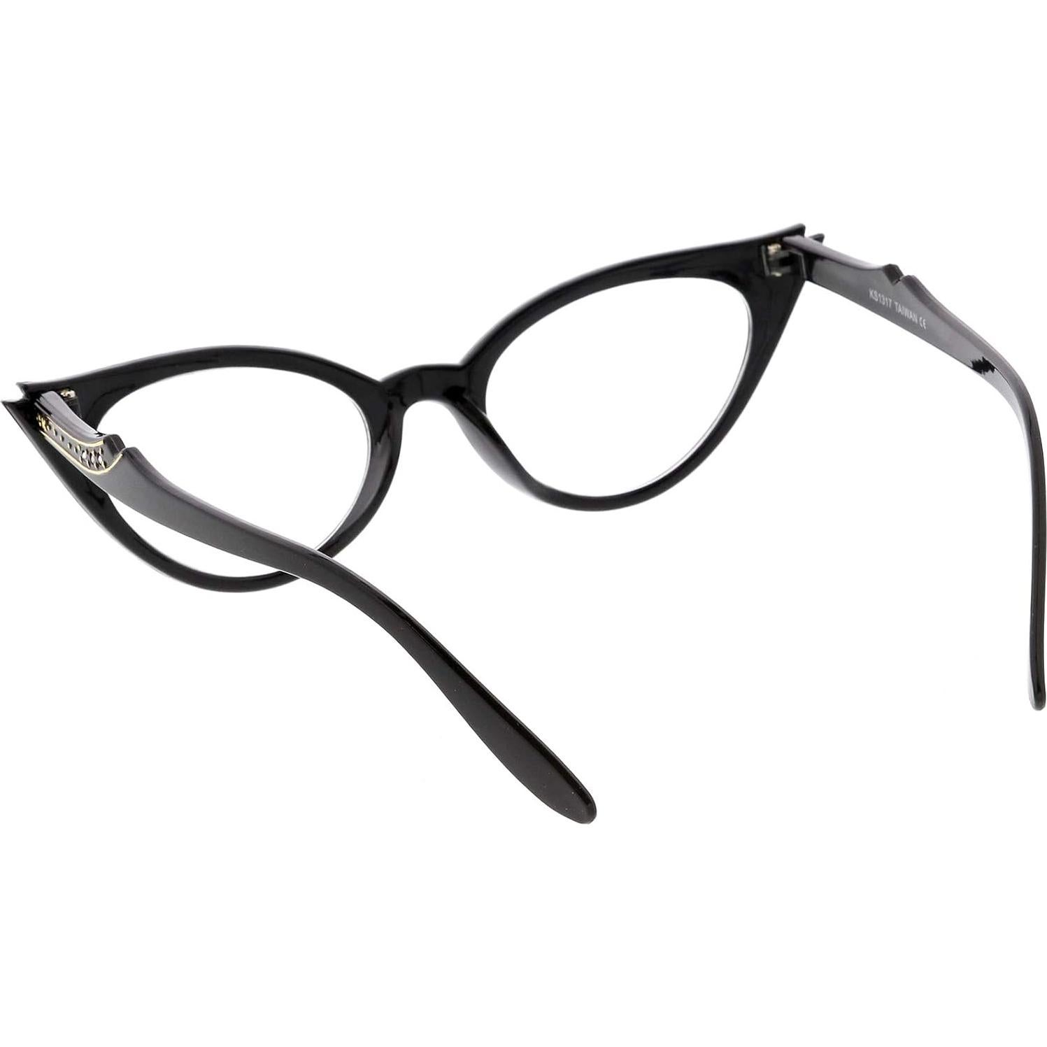 Gafas Ojo de Gato Retro ZeroUV con Rhinestones 51mm UV400