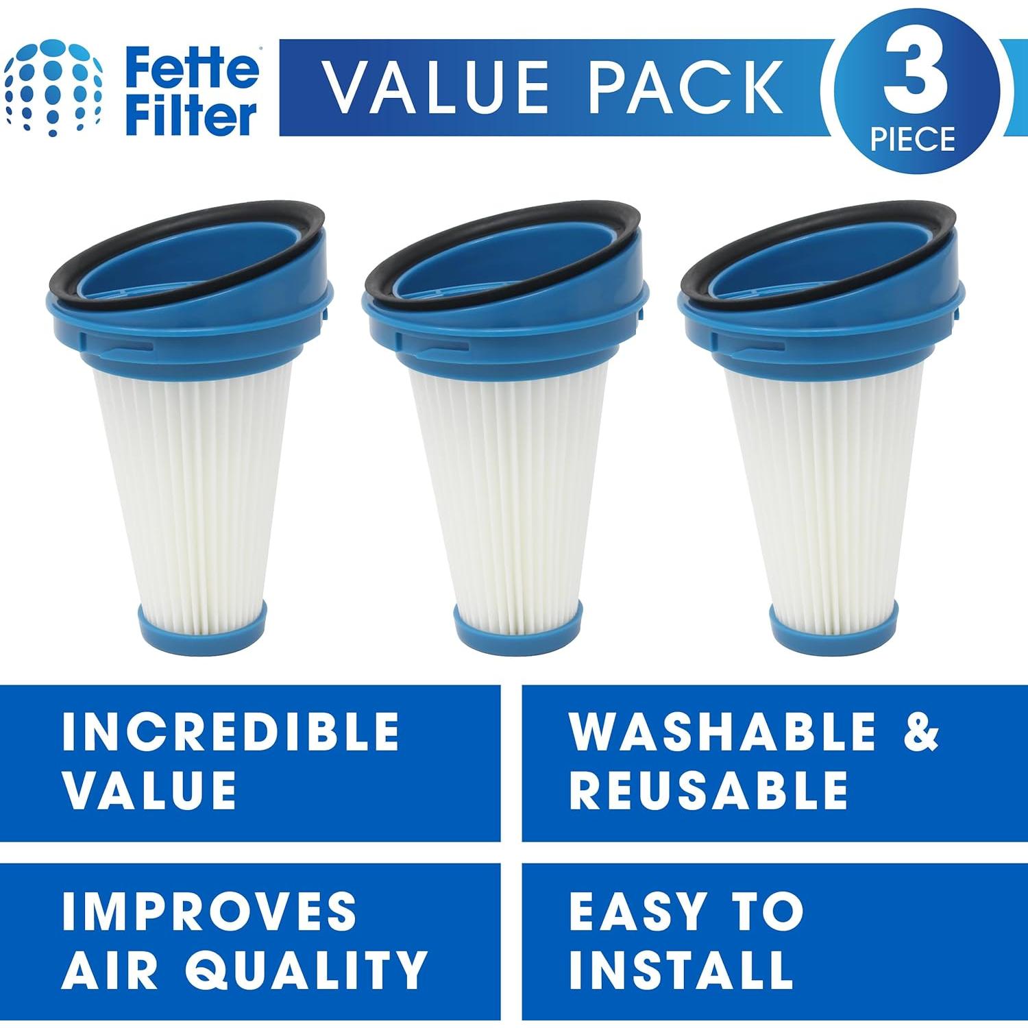 Filtros de Repuesto Black + Decker SVF11 - Paquete de 3