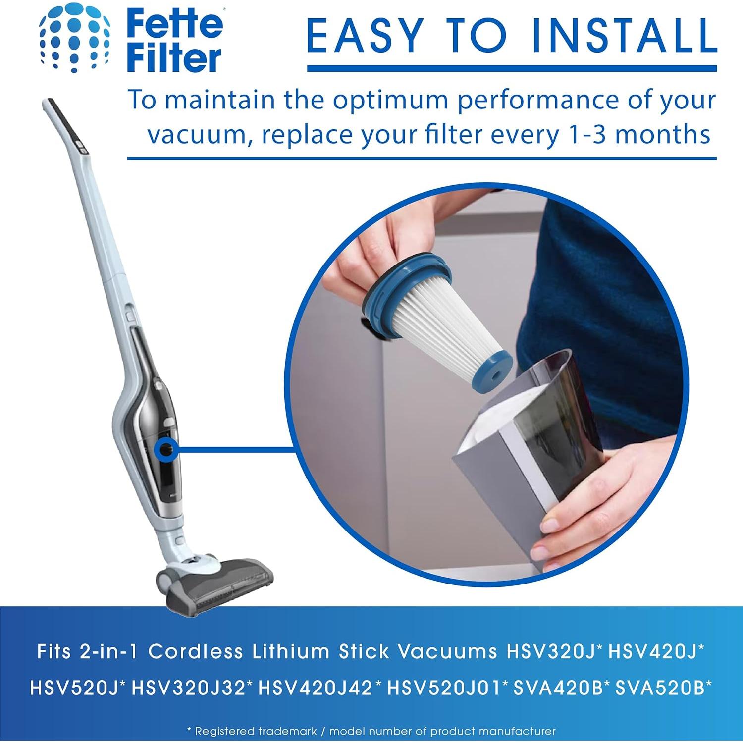 Filtros de Repuesto Black + Decker SVF11 - Paquete de 3