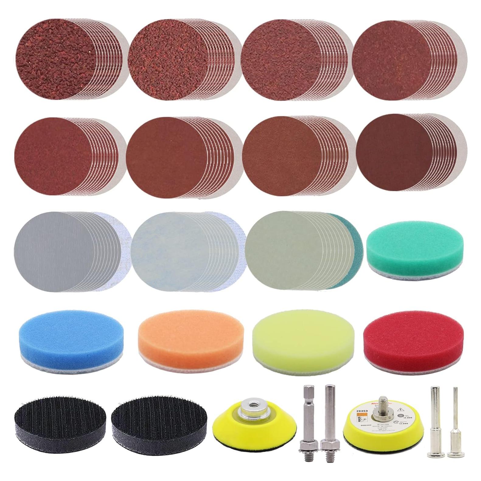 Kit de Discos de Lija 133pcs 2" Grano 60-7000 CKFCXC