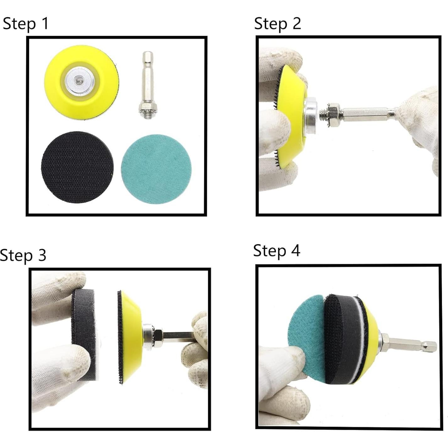 Kit de Discos de Lija 133pcs 2" Grano 60-7000 CKFCXC