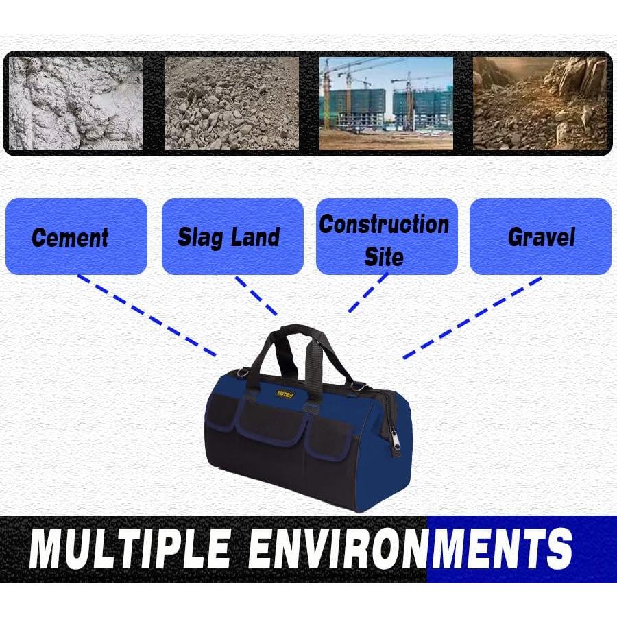 Bolsa de herramientas FASTECH 22" impermeable con 17 bolsillos