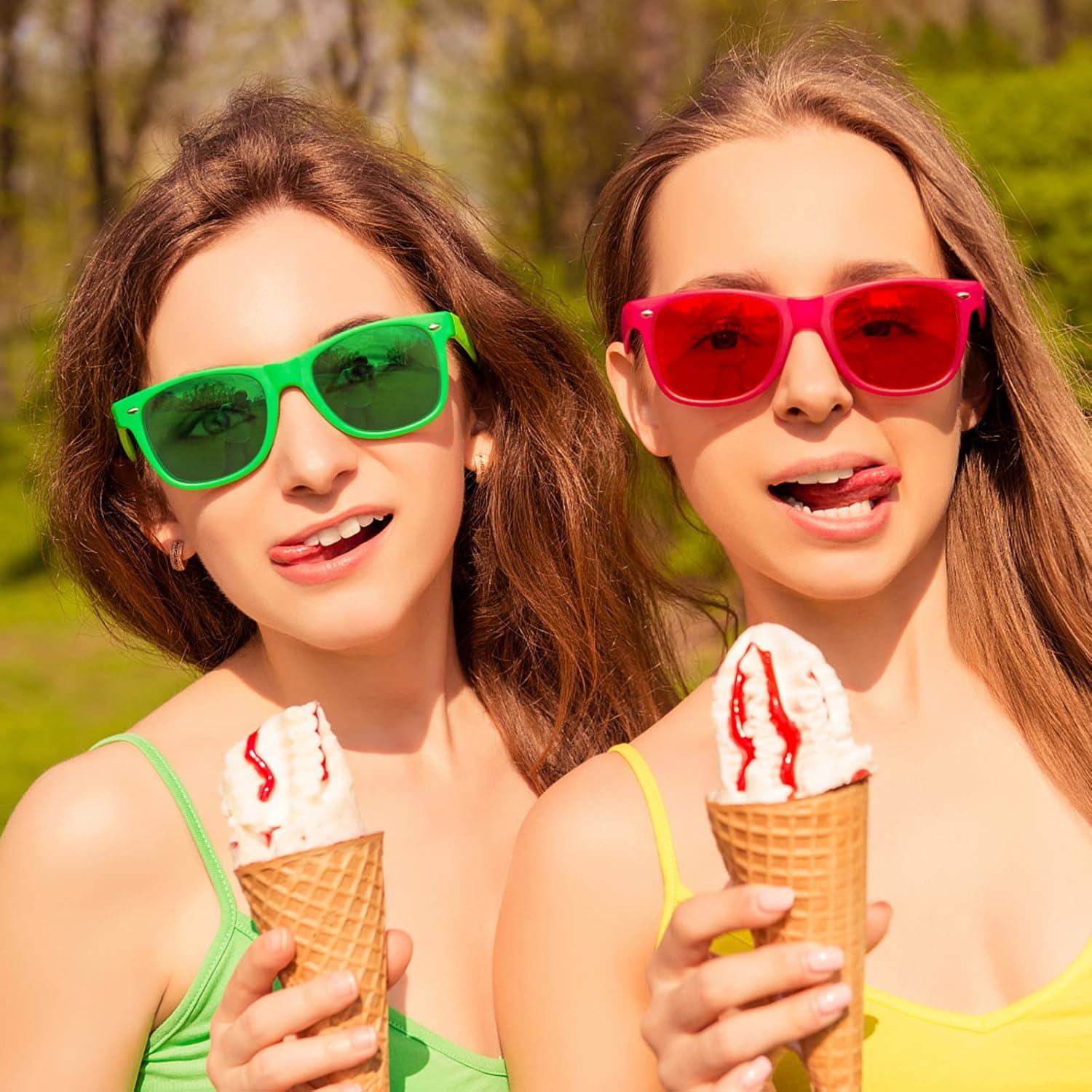 Gafas de Sol Coloridas Pibupibu - 8 Piezas UV400 Unisex