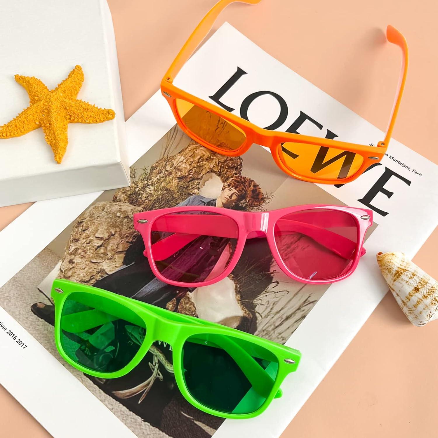 Gafas de Sol Coloridas Pibupibu - 8 Piezas UV400 Unisex