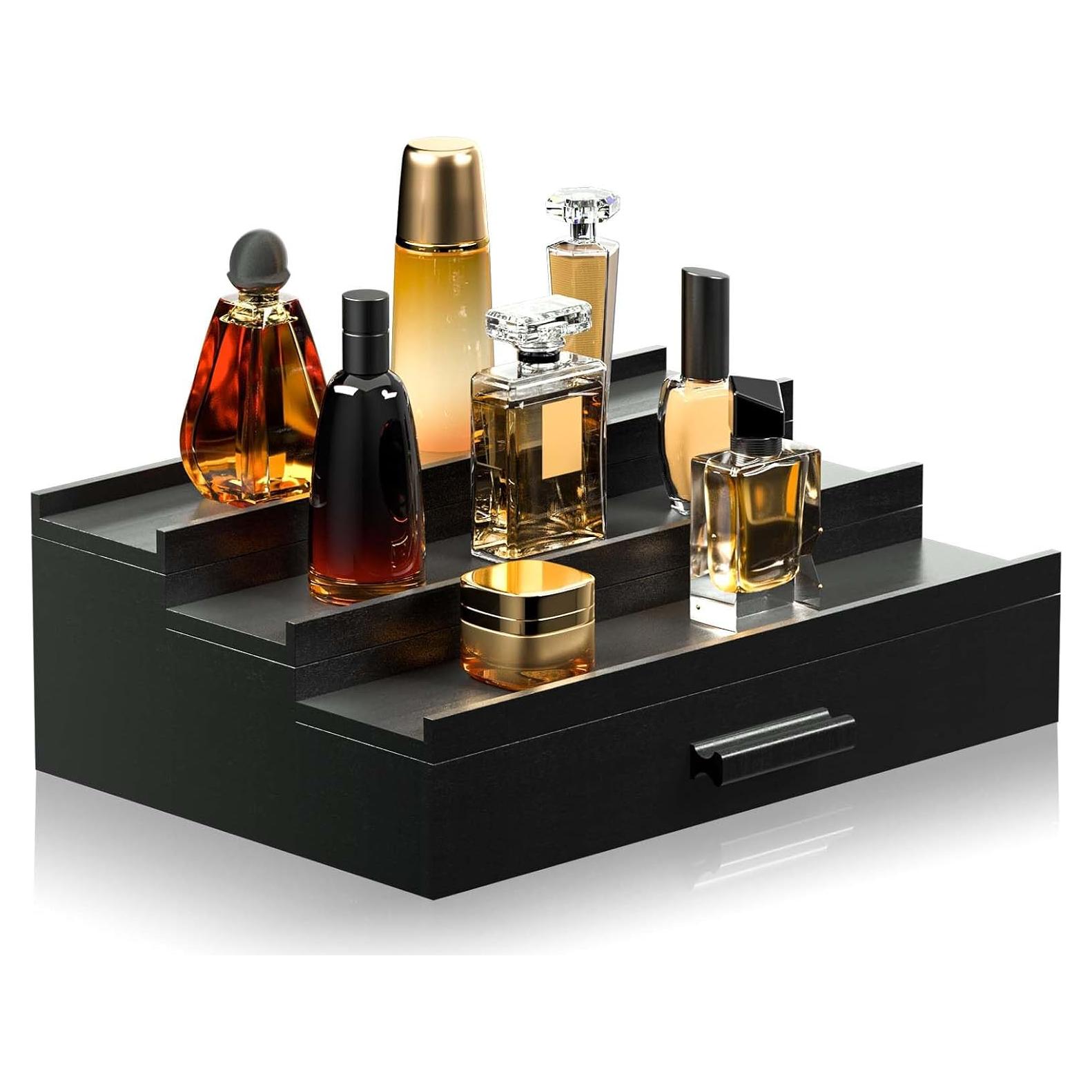 Organizador de Colonia Sephyroth Negro 3 Niveles con Cajón