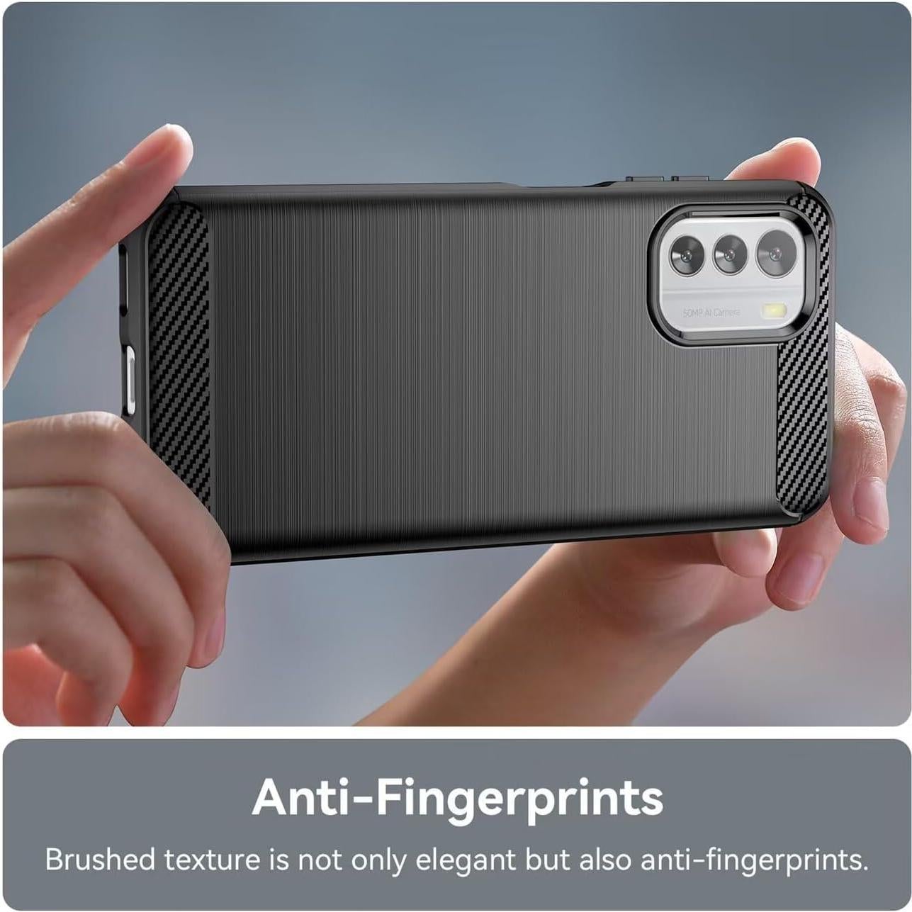 Funda TPU Carbono para Nokia G60 - Ultra Delgada Negra