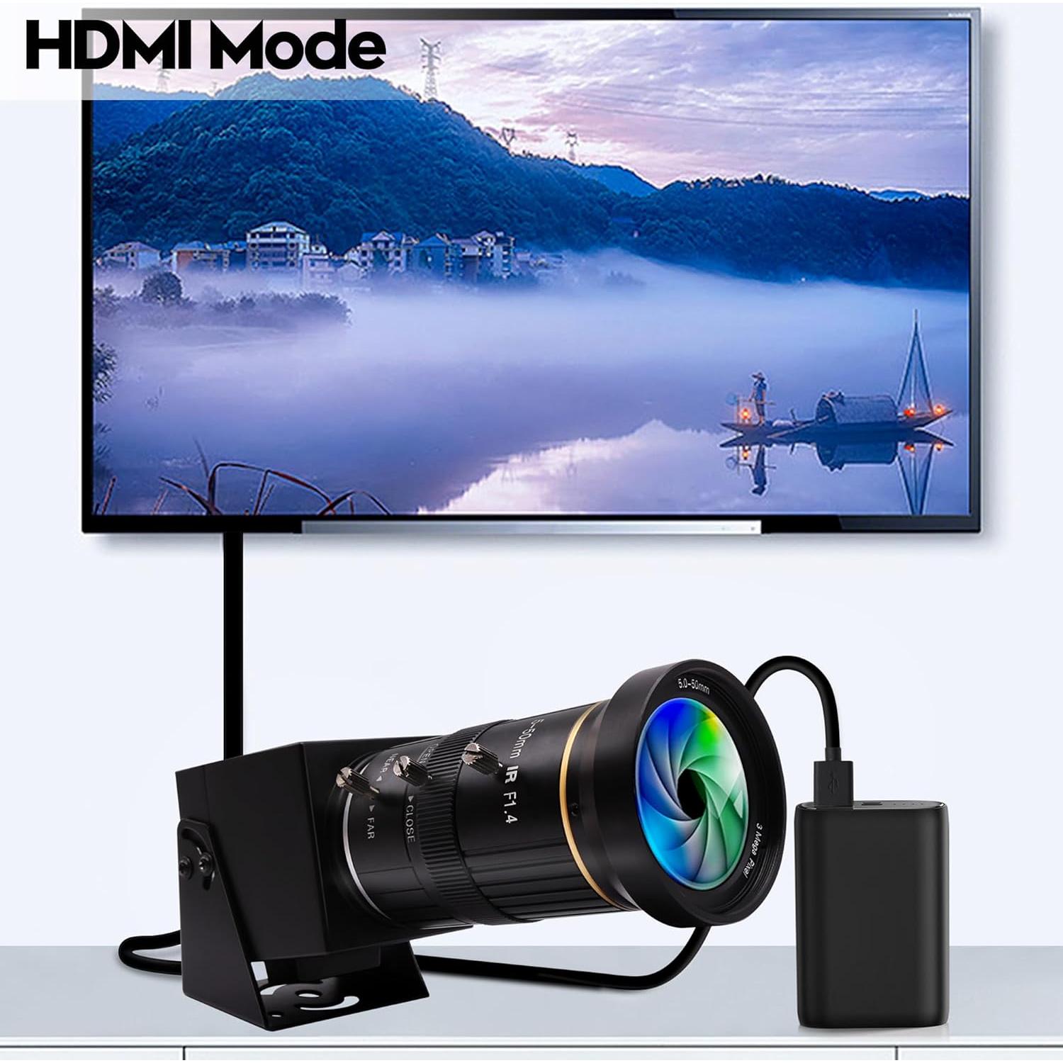 Cámara 4K IFWATER USB HDMI 10X Zoom Enfoque Variable