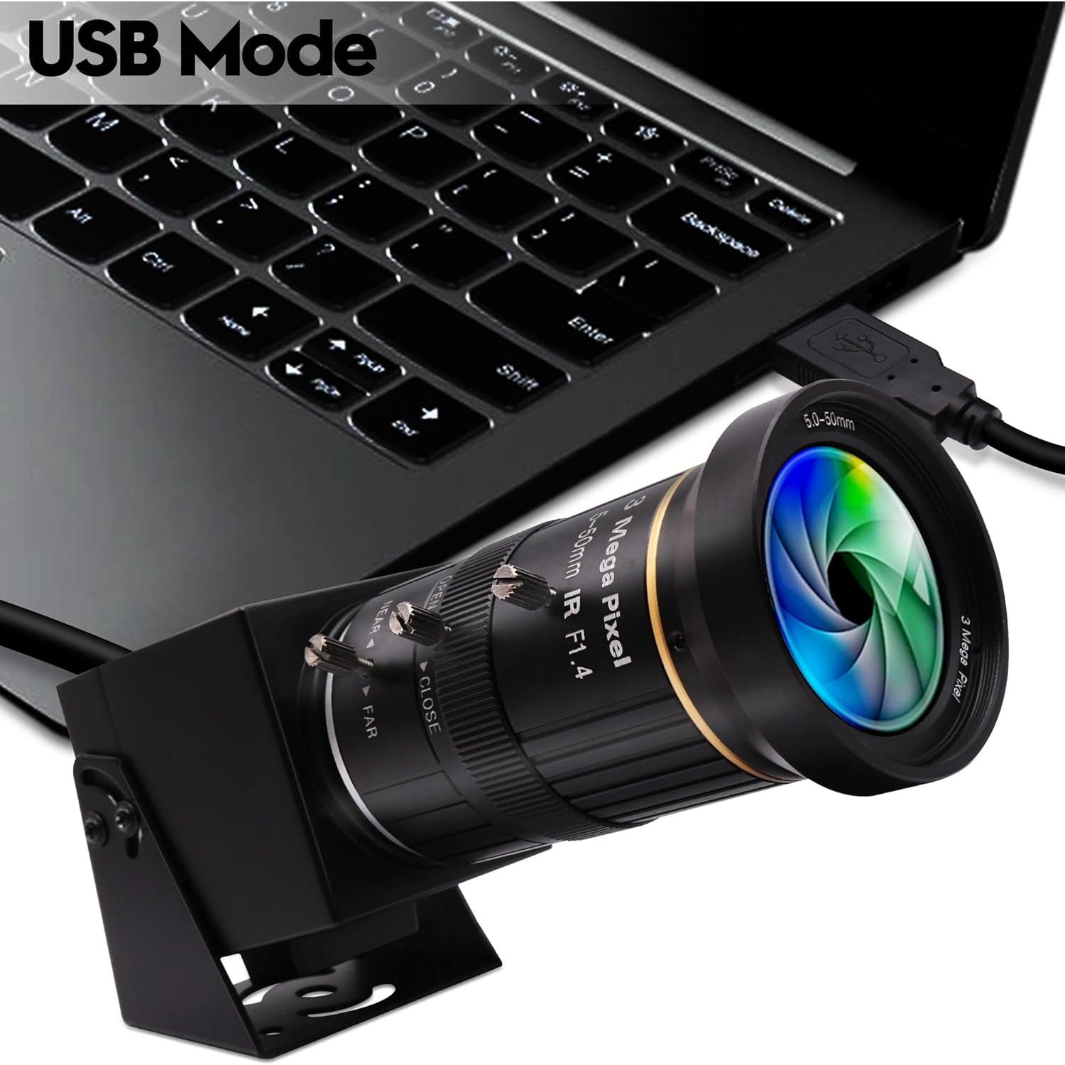 Cámara 4K IFWATER USB HDMI 10X Zoom Enfoque Variable