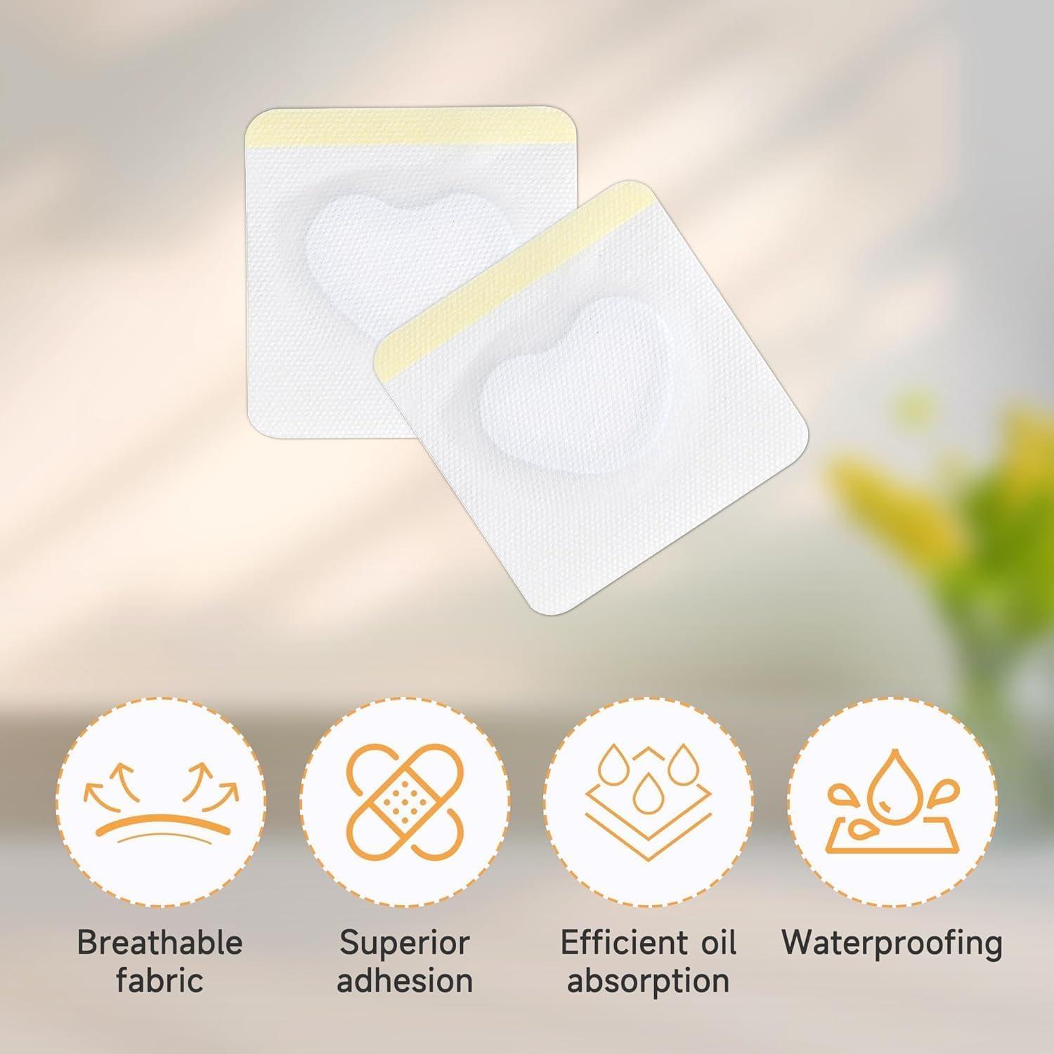 10Pcs Castor Oil Pack Wrap for Belly Button, Self-Adhesive, Highly Absorbent Castor Oil Wraps Patch Pads （Oil are Not Include