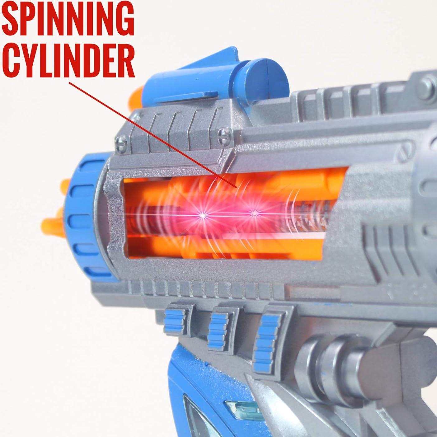 Pistola de Juguete Kidplokio Sonic Space Blaster Azul con Luces y Sonidos