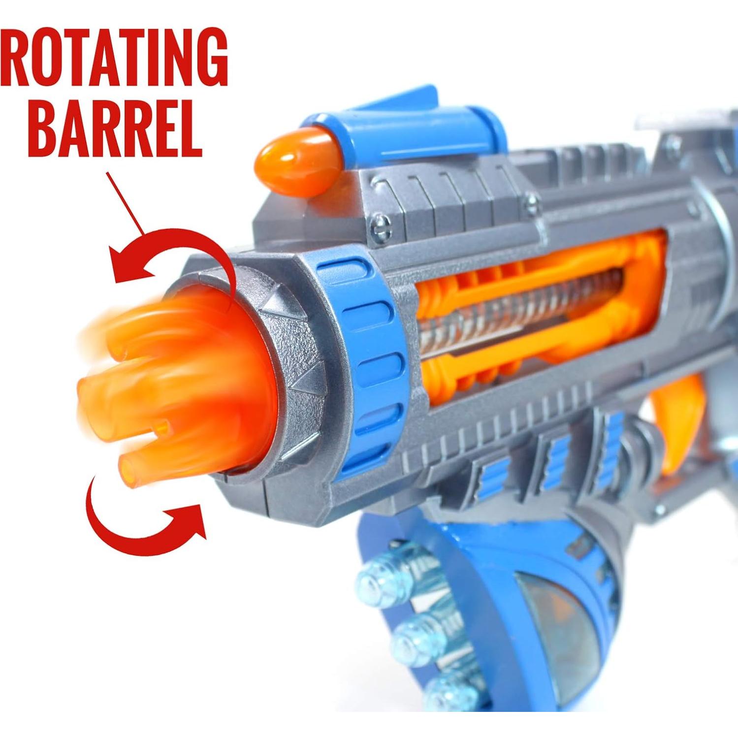 Pistola de Juguete Kidplokio Sonic Space Blaster Azul con Luces y Sonidos