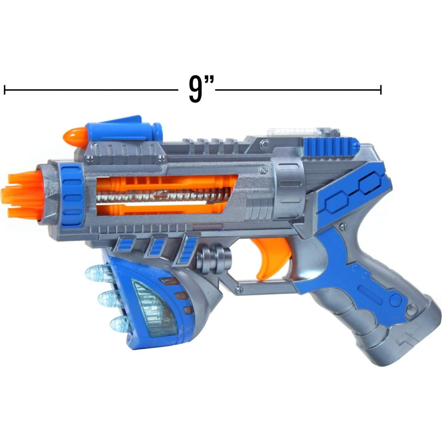 Pistola de Juguete Kidplokio Sonic Space Blaster Azul con Luces y Sonidos