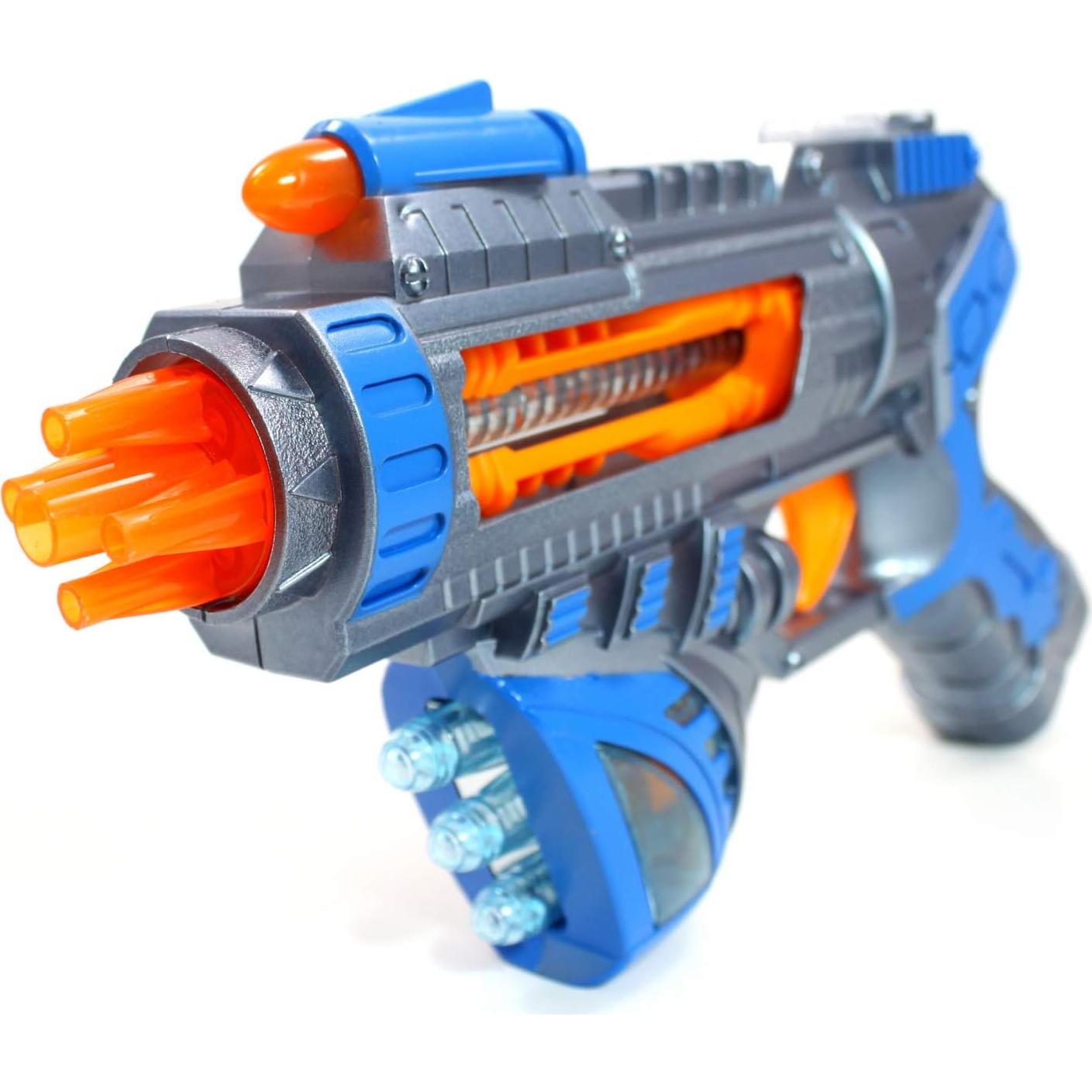 Pistola de Juguete Kidplokio Sonic Space Blaster Azul con Luces y Sonidos