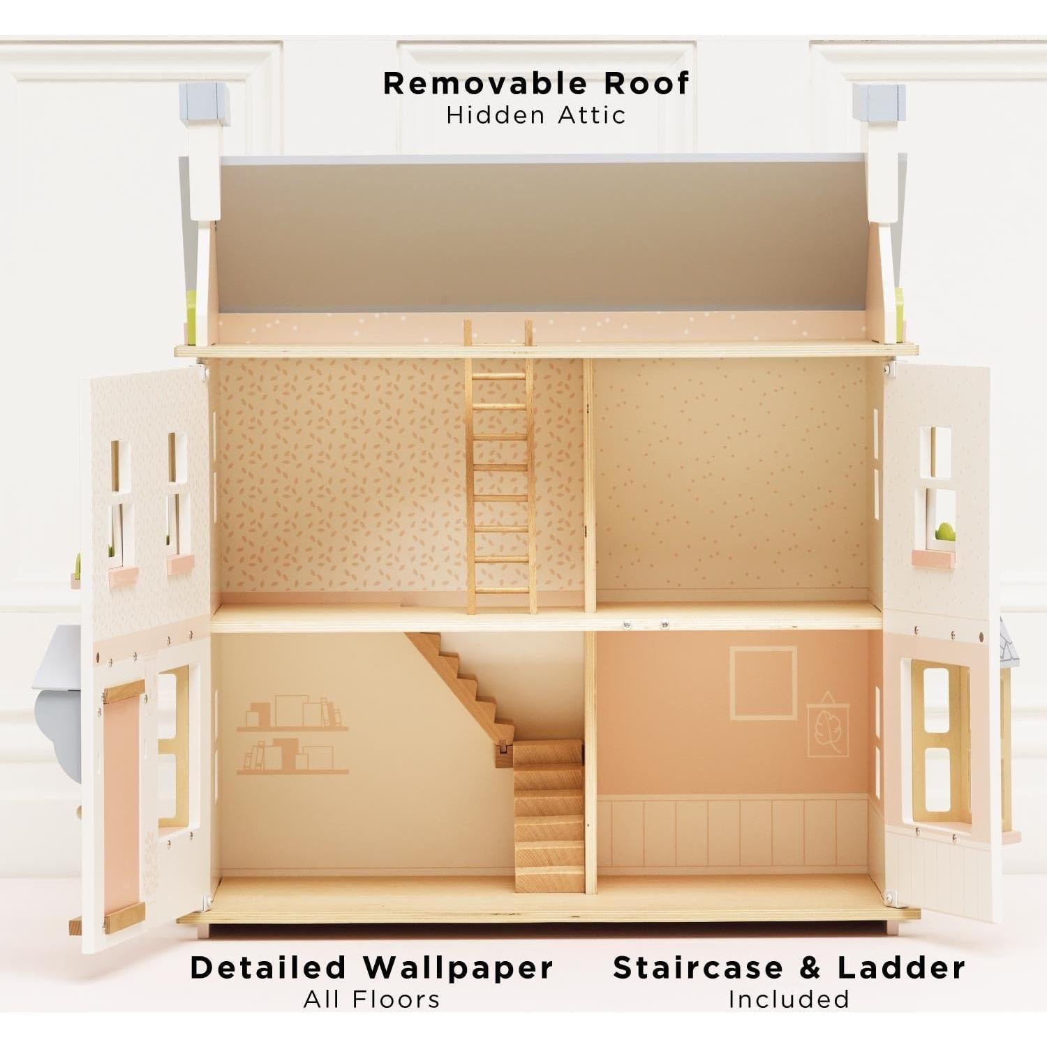 Casa de Muñecas Mayberry Manor Le Toy Van 3 Pisos 610mm