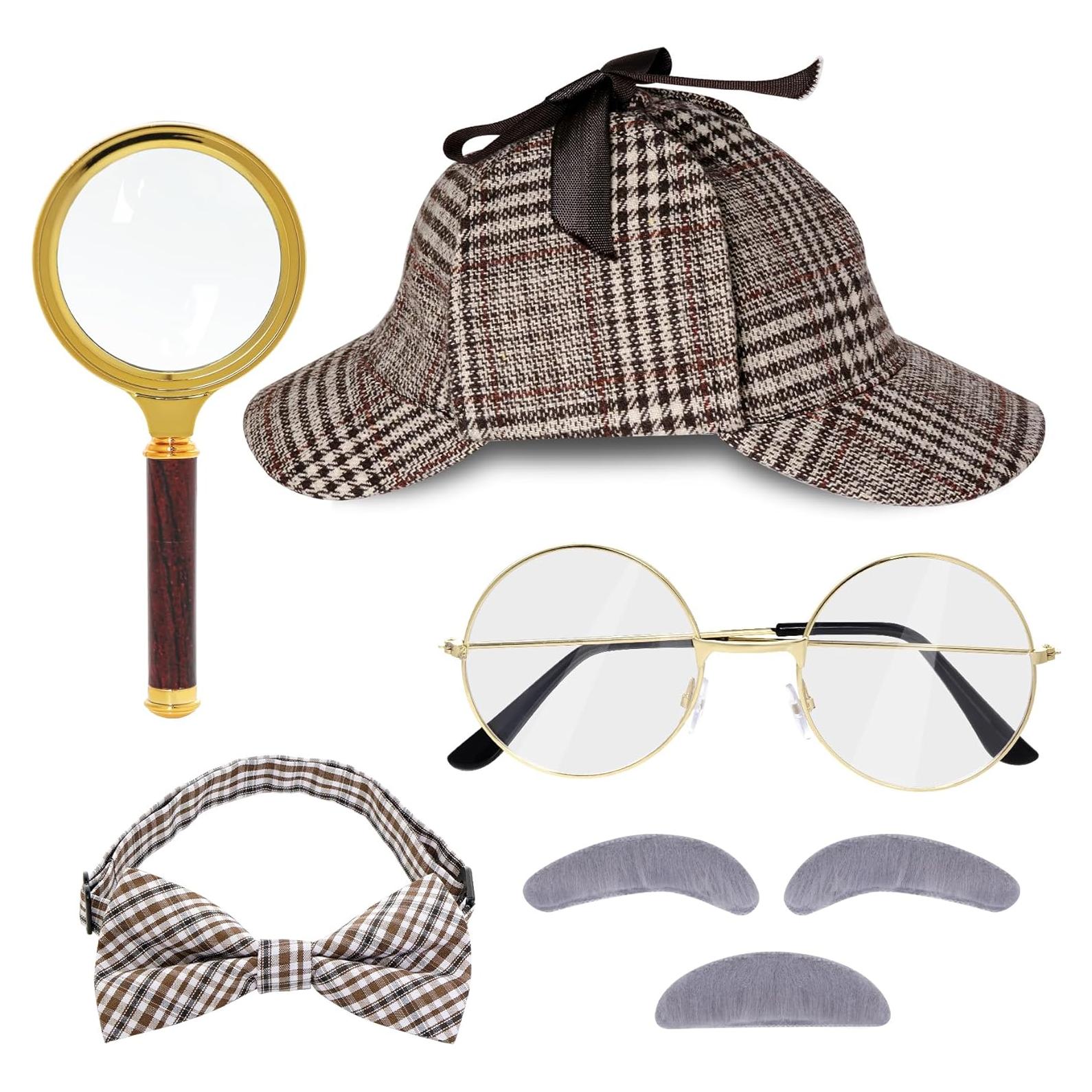 Disfraz de Detective HOVEOX con Sombrero y Accesorios