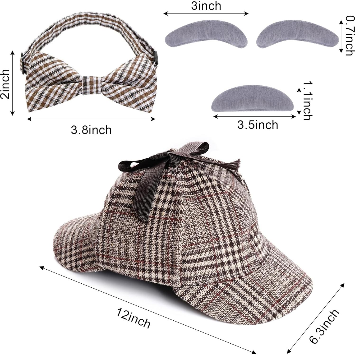 Disfraz de Detective HOVEOX con Sombrero y Accesorios