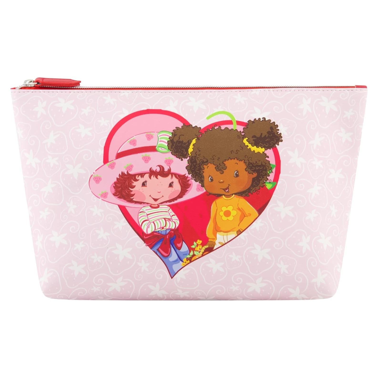 Bolsa de Maquillaje Strawberry Shortcake Rosa Claro 17.78x30.48cm