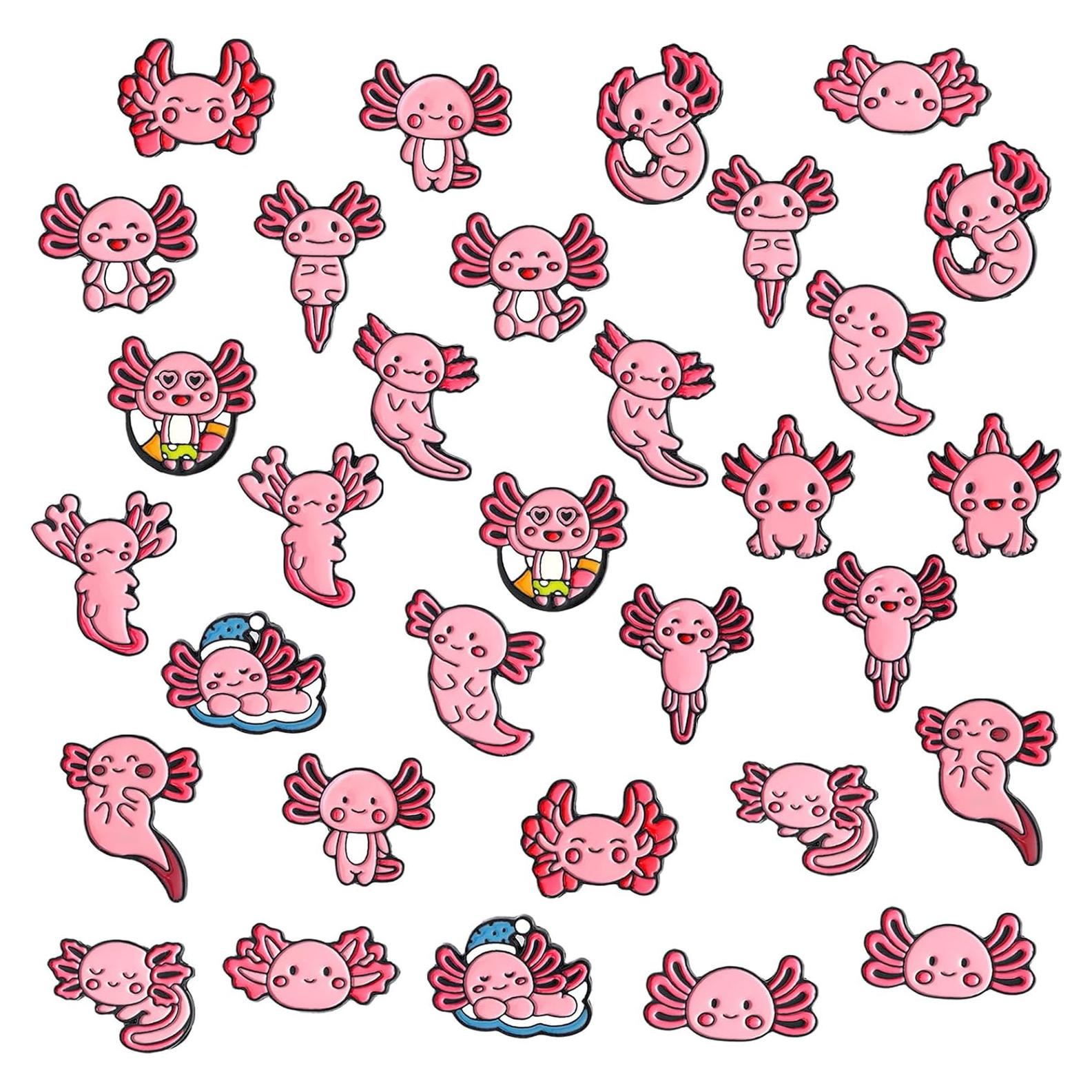 Set de 16 Pins de Esmalte Axolote Sureio - Regalo Unisex