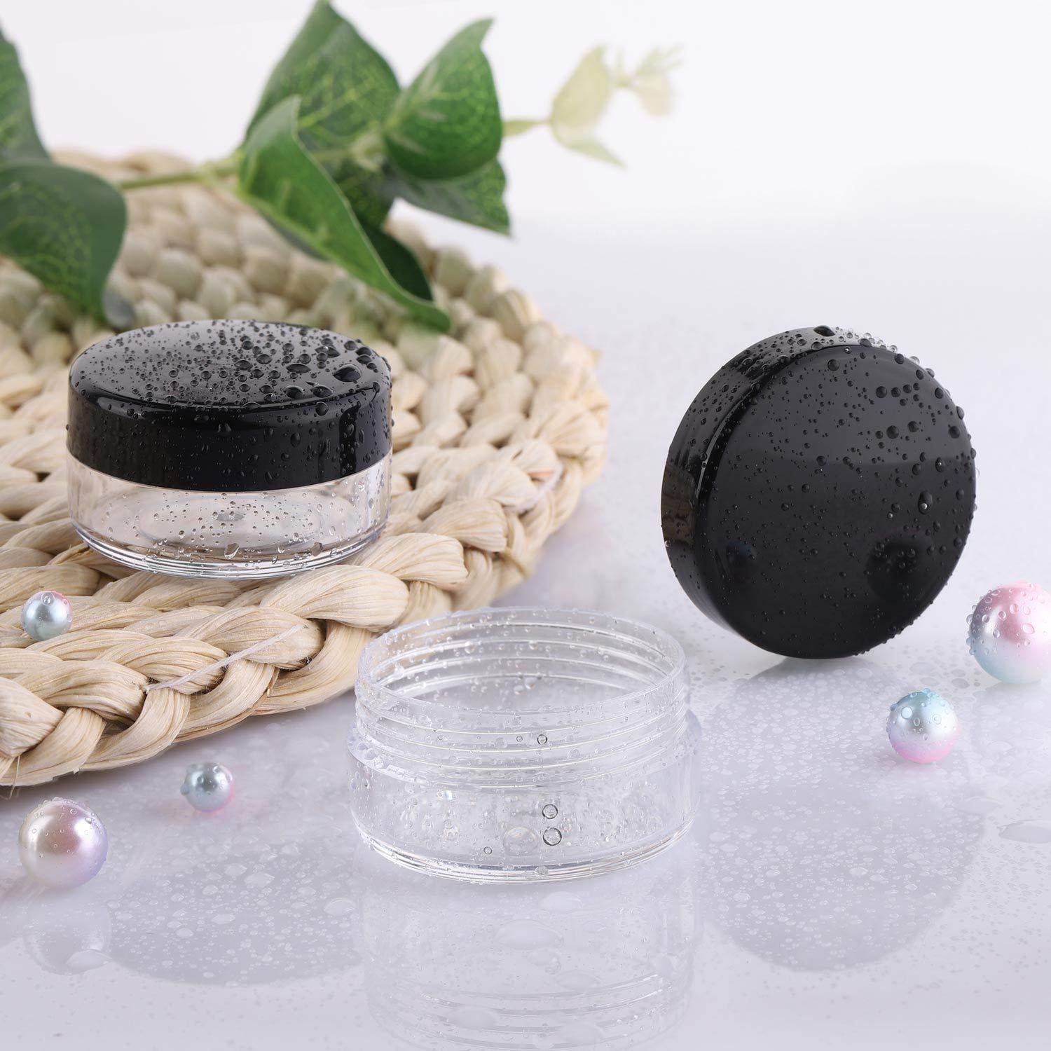 Tarros Cosméticos Recargables BTYMS 10g - Paquete de 100 + 10 Espátulas