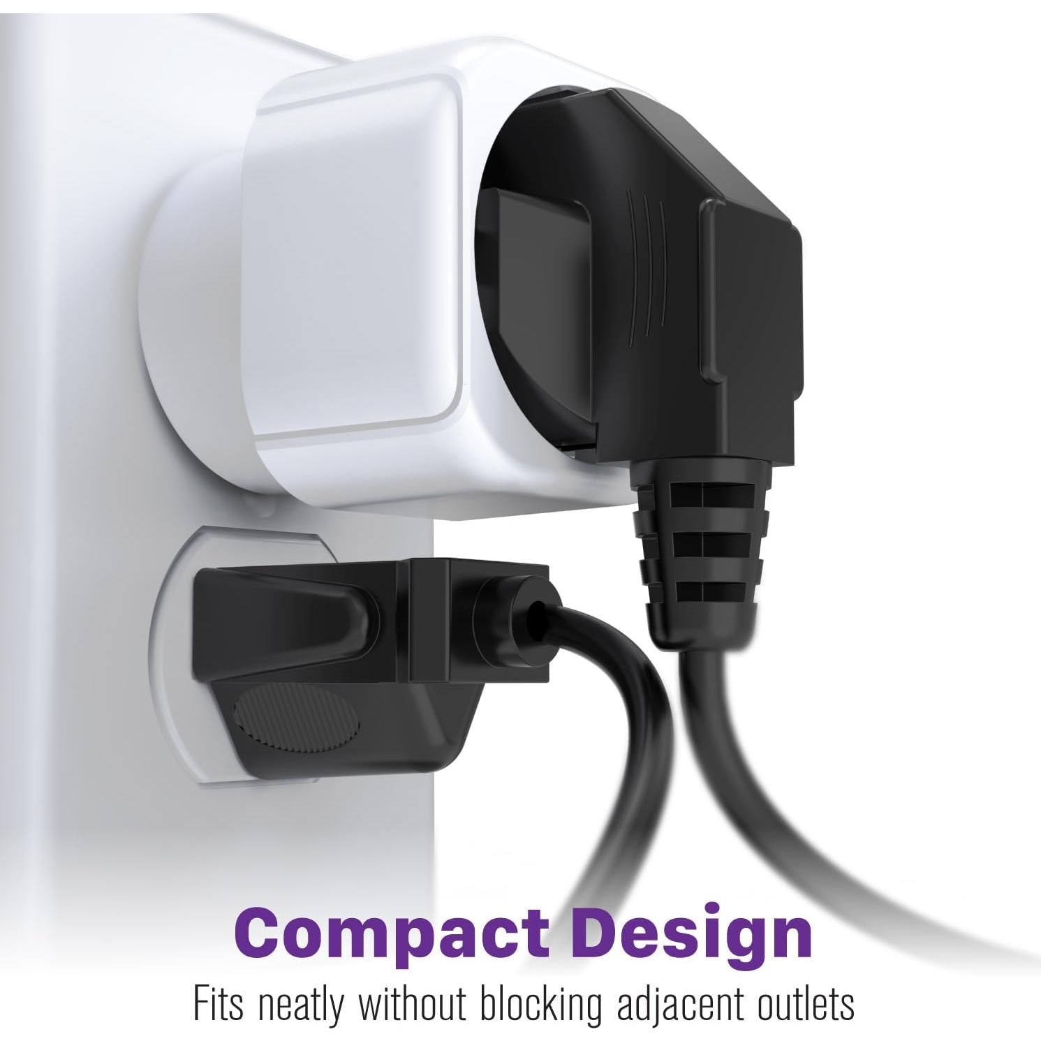 Adaptador de Enchufe Europeo a Estadounidense Fosmon - 1 Paquete