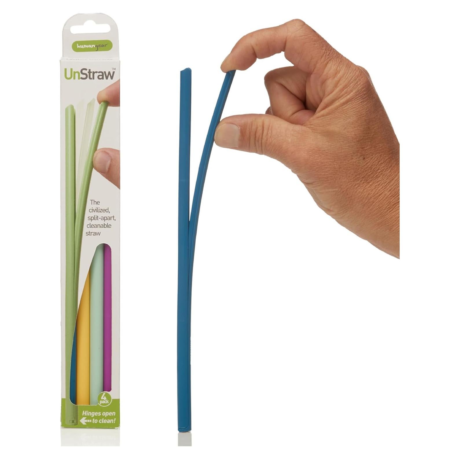 Pajillas Reutilizables humangear UnStraw 4-Pack Libre de BPA