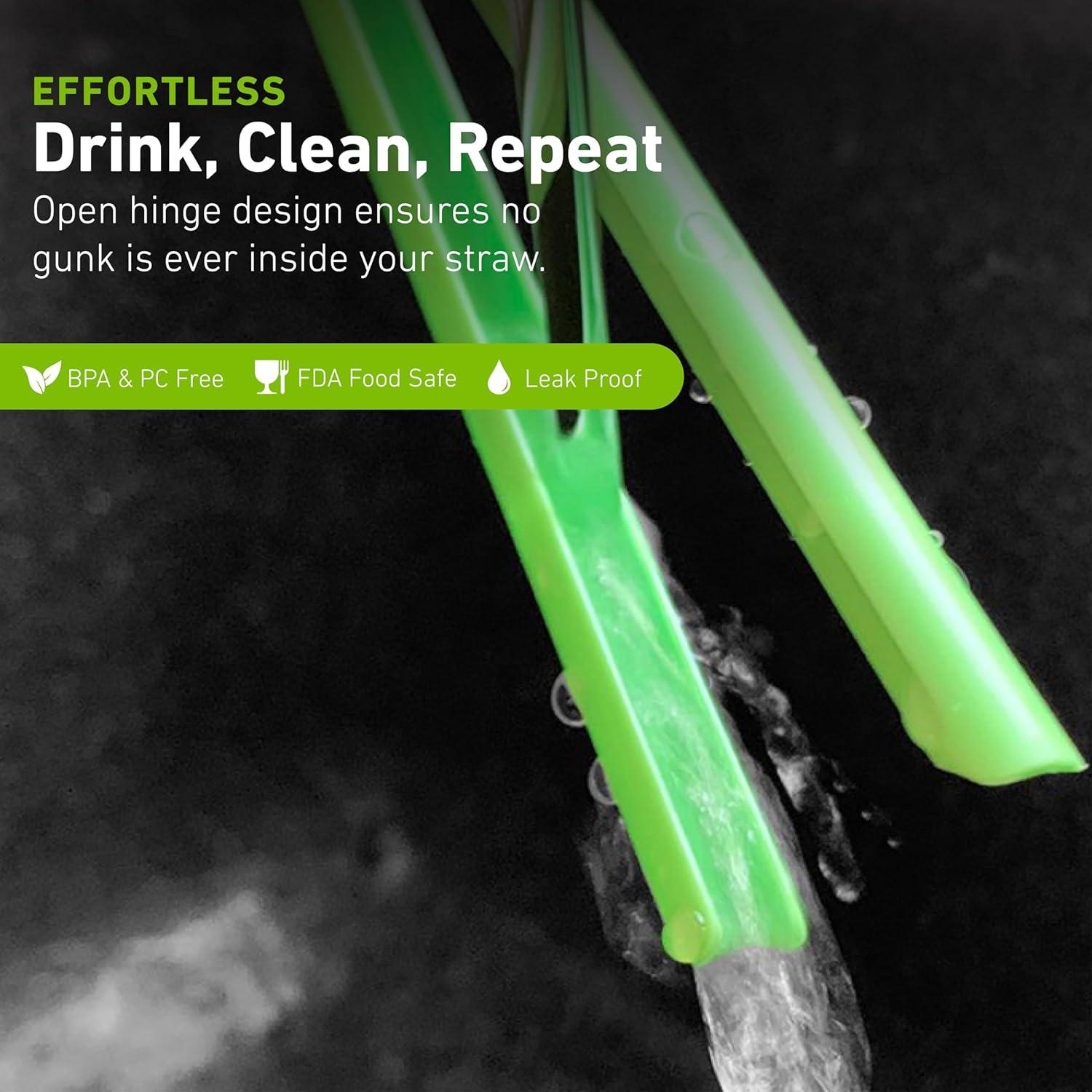 Pajillas Reutilizables humangear UnStraw 4-Pack Libre de BPA