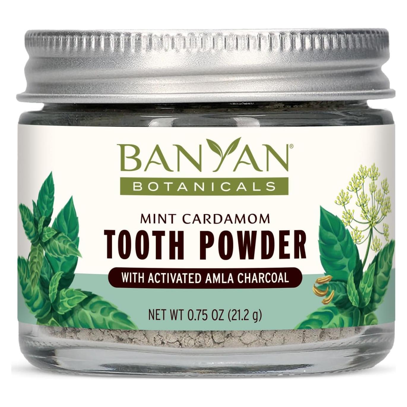 Polvo de Dientes Sin Sabor Banyan Botanicals Menta 21g