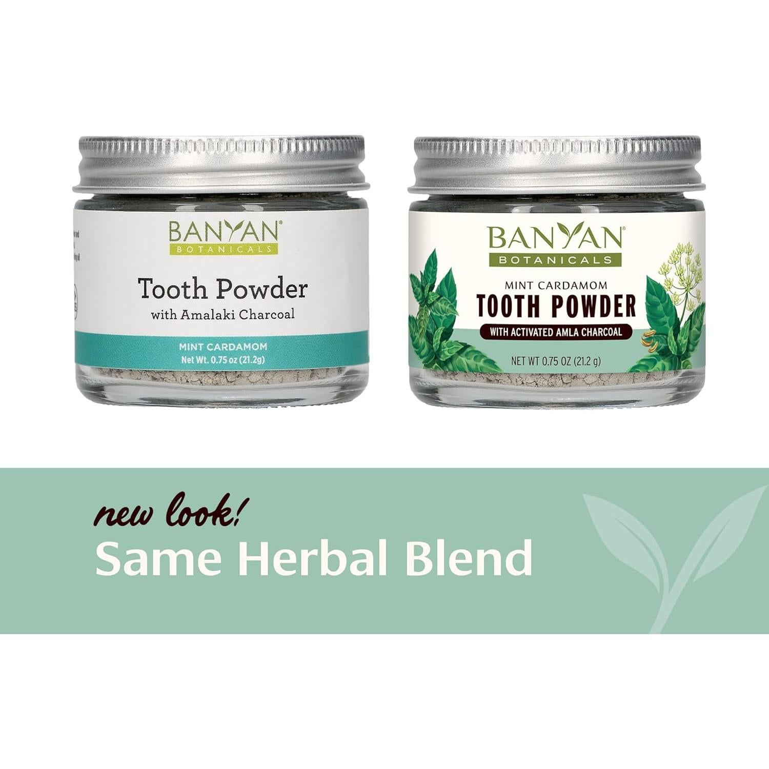 Polvo de Dientes Sin Sabor Banyan Botanicals Menta 21g