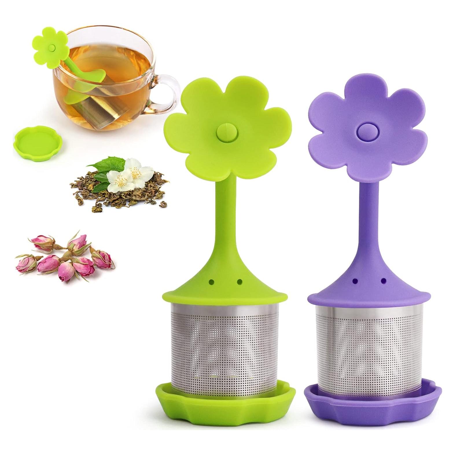 Infusores de Té de Silicona HQSLsund - Paquete de 2 Colores