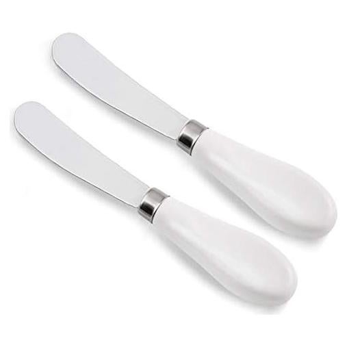 Juego de 2 cuchillos para mantequilla ONTUBE, acero inoxidable 15 cm