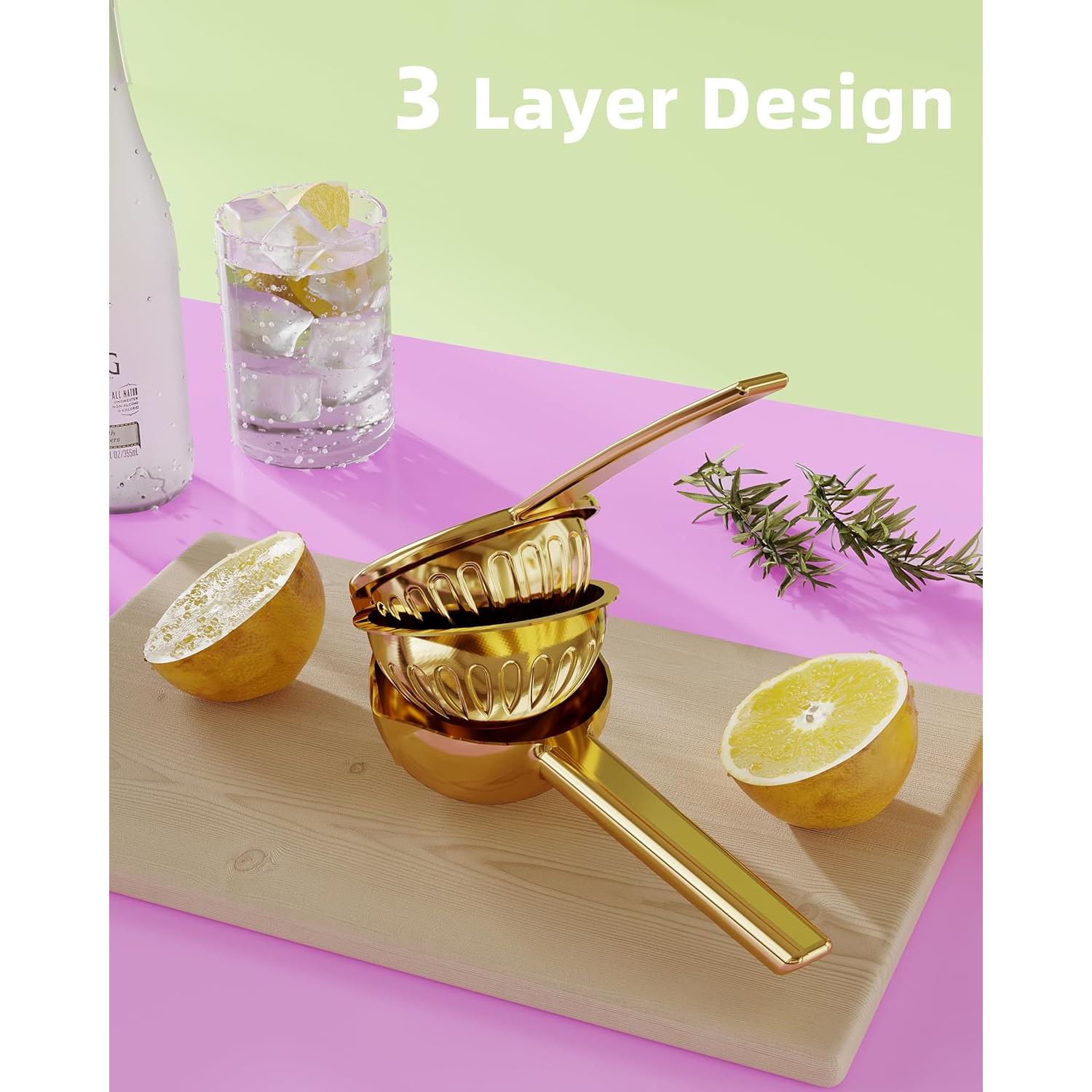 Exprimidor de Limón WZKALY de Acero Inoxidable 9" Manual