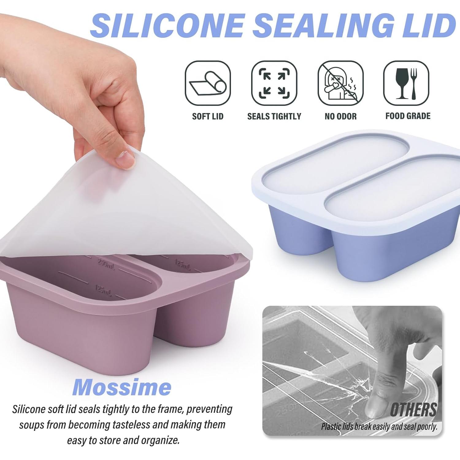 Moldes de Silicona para Congelar Sopa Mossime 1 Taza 250ml