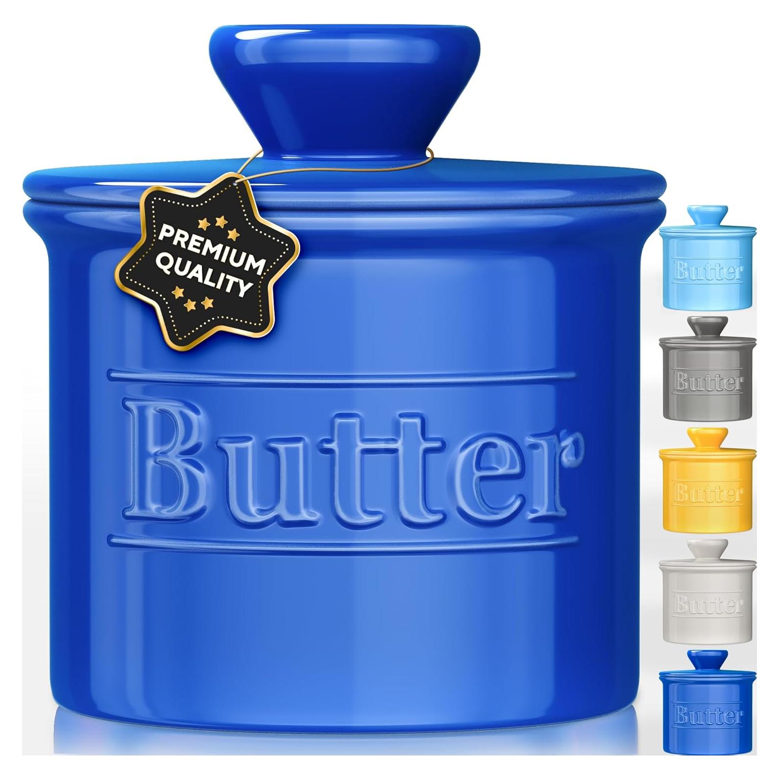 Crock de Mantequilla Cerámica Benicci Azul Oscuro 124.74g