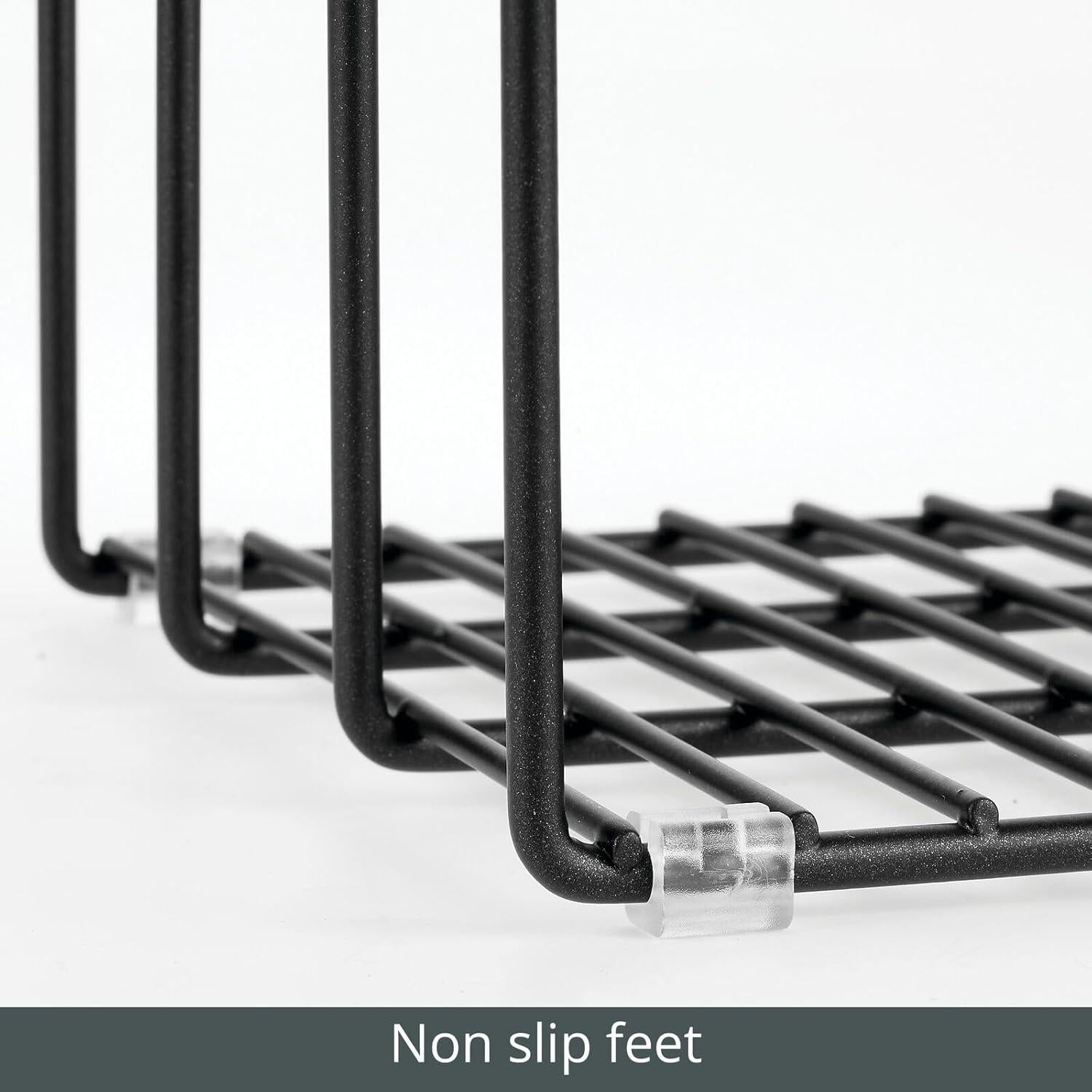 Organizador de Almacenamiento mDesign para Cocina - 3 Compartimentos Negro